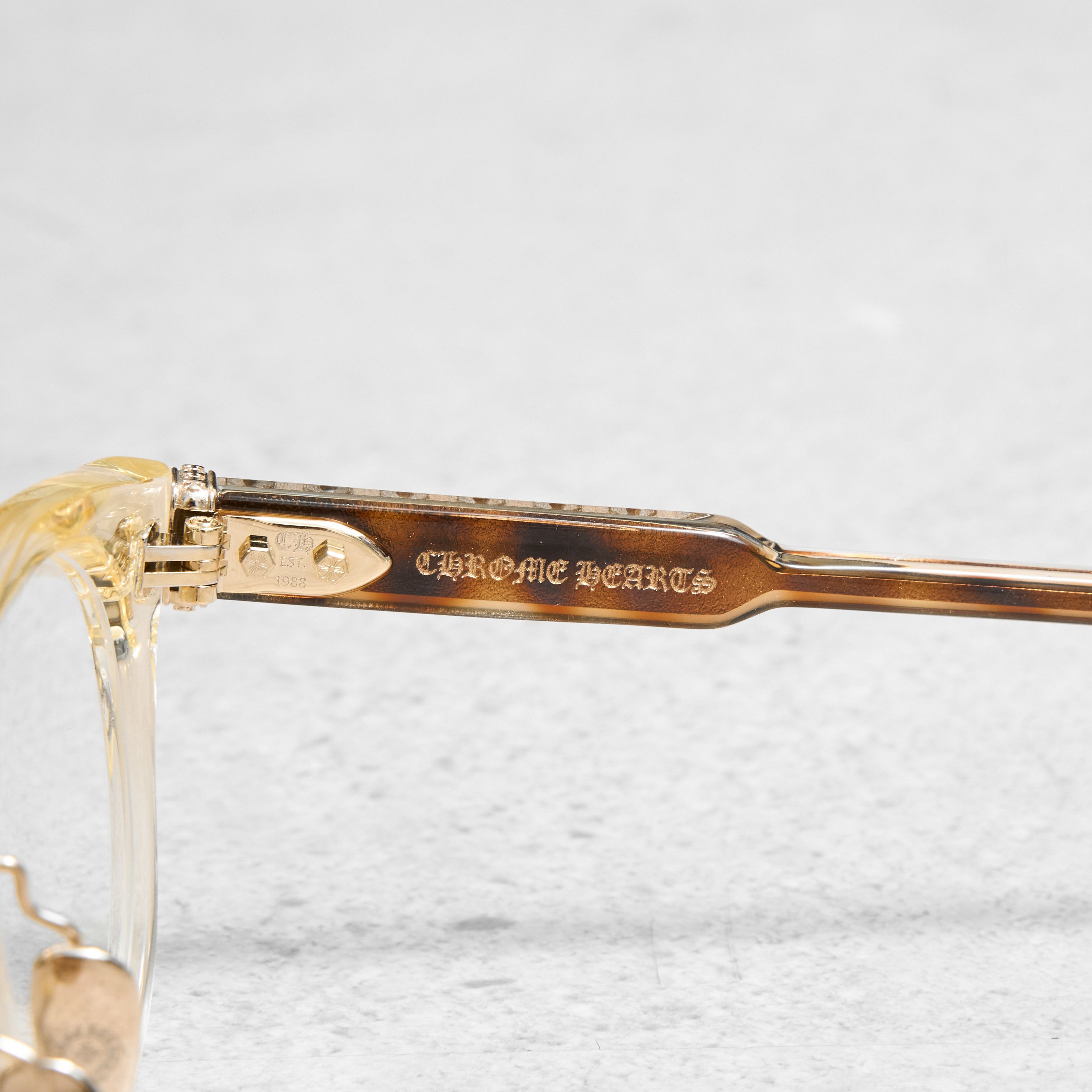 Chrome Hearts CHROME HEARTS DINGALONGLINGLONG PALE ALE/HAVANA TORTOISE Size ONE SIZE - 3 Thumbnail