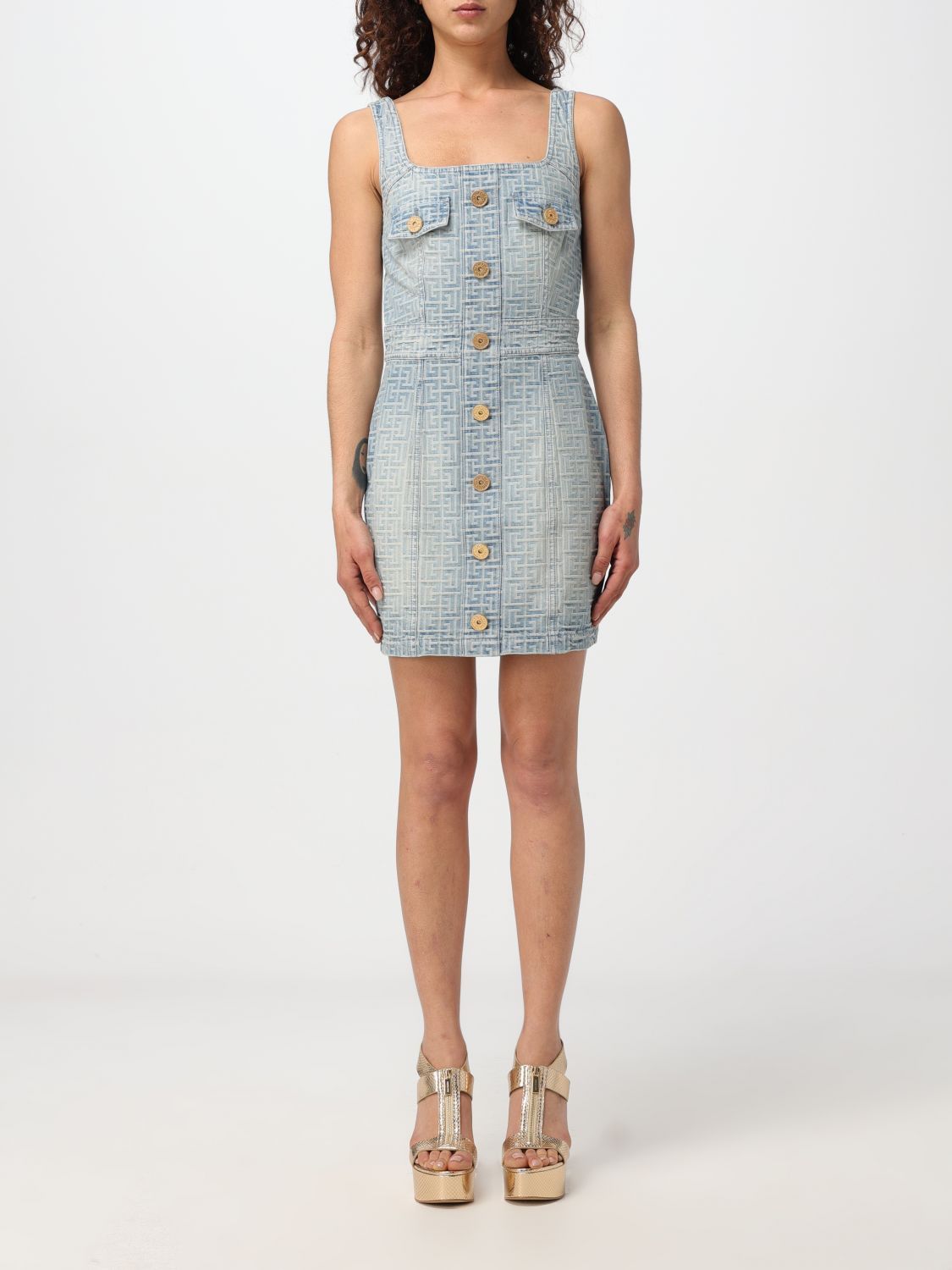 image of Balmain Dress Woman Blue, Women's (Size XS)