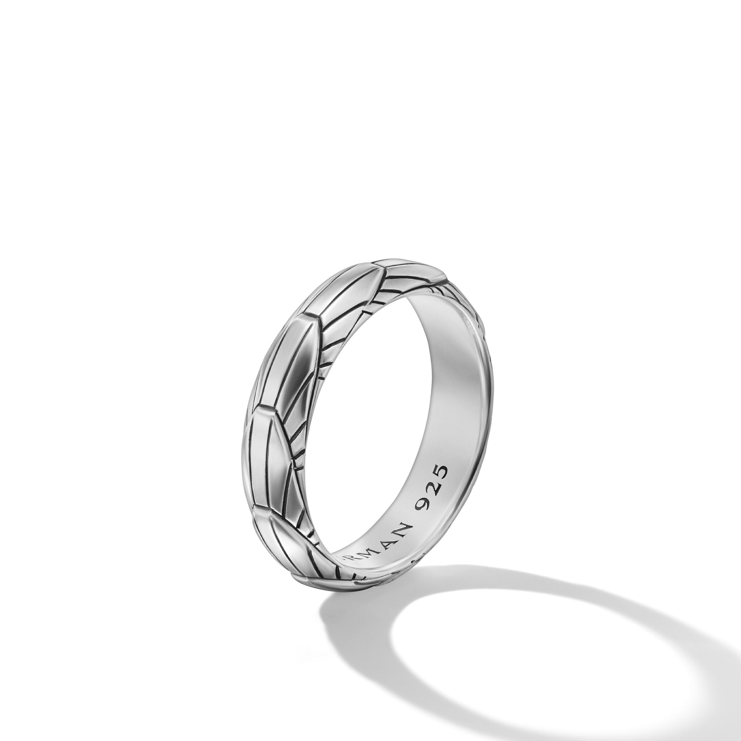 David Yurman o1w1db10526 R25750M/Size 7/ Empire Band Ring in Silver Size ONE SIZE - 4 Thumbnail