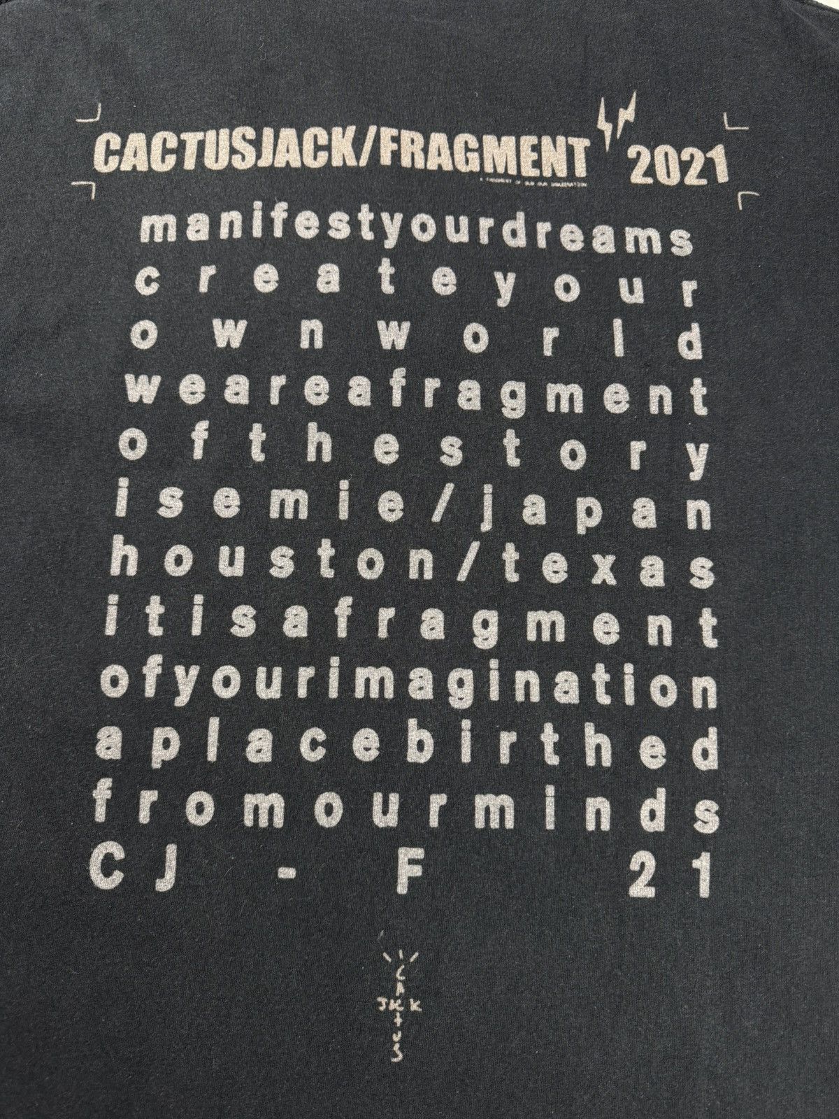 Travis Scott Travis Scott Cactus Jack x Fragment 2021 T Shirt Black Size US XL / EU 56 / 4 - 11 Thumbnail