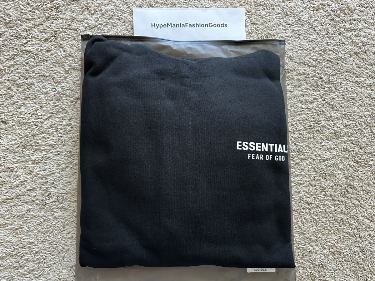Fear of God Essentials Fleece Hoodie Black