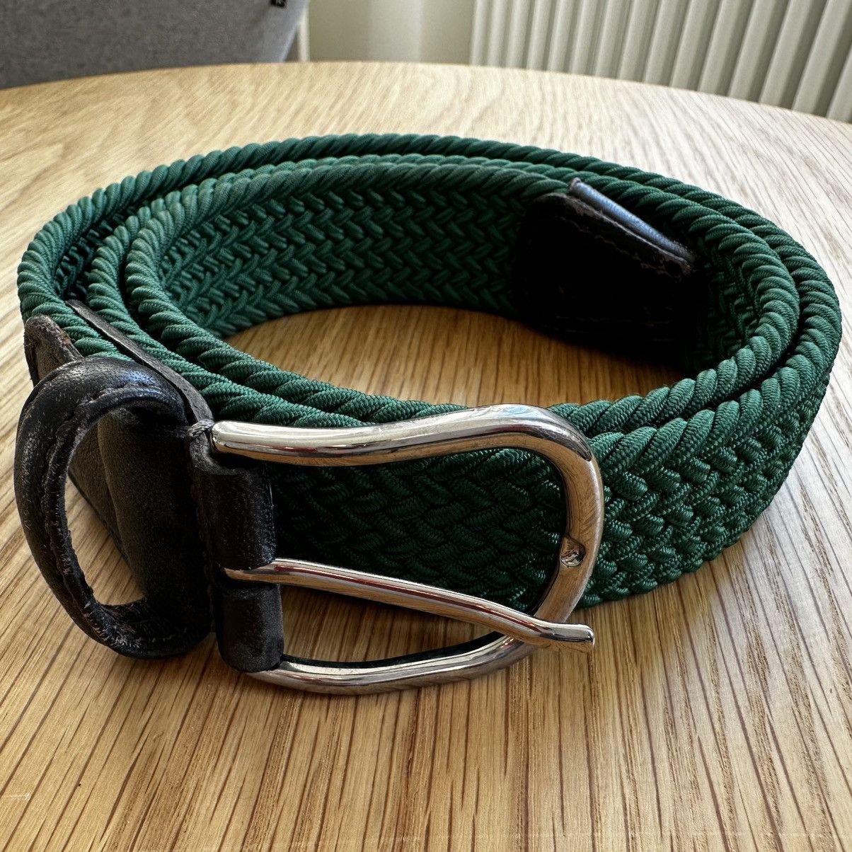 Andersons Anderson‘s Woven Belt Green Size 36 - 1 Thumbnail