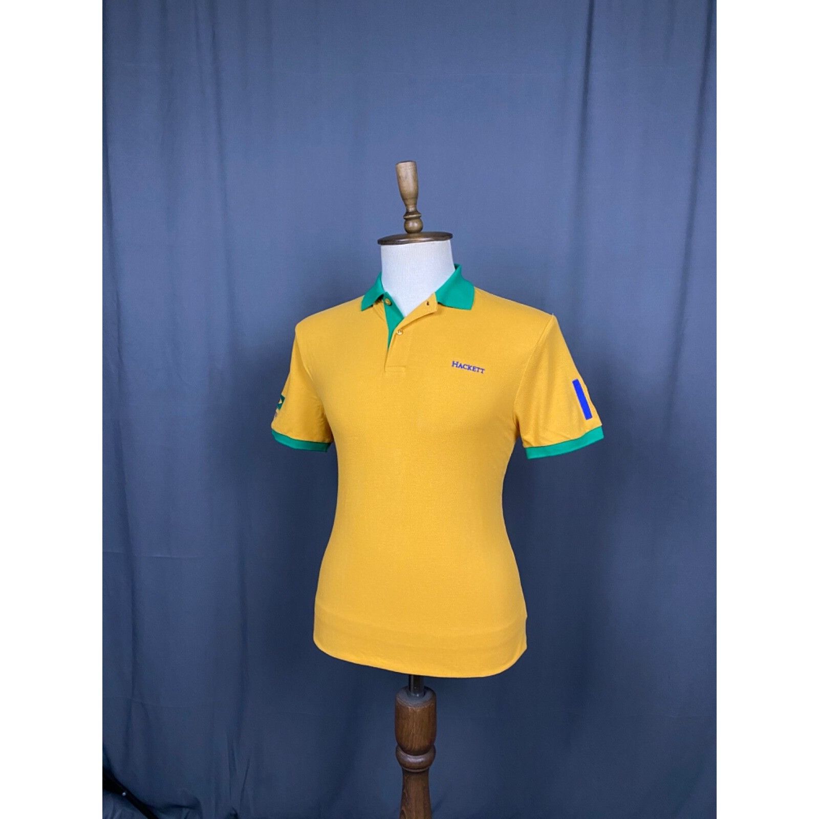 Hackett NWT Hackett Brazil Men's Yellow Polo T-Shirt Size M Size US M / EU 48-50 / 2 - 4 Thumbnail