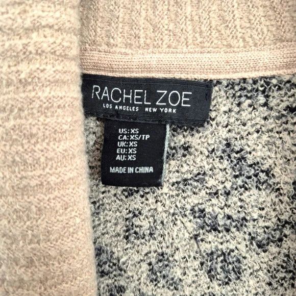Rachel Zoe Leopard Shawl Collar Open Front Cardigan Fall Winter Spring Size XS / US 0-2 / IT 36-38 - 6 Thumbnail