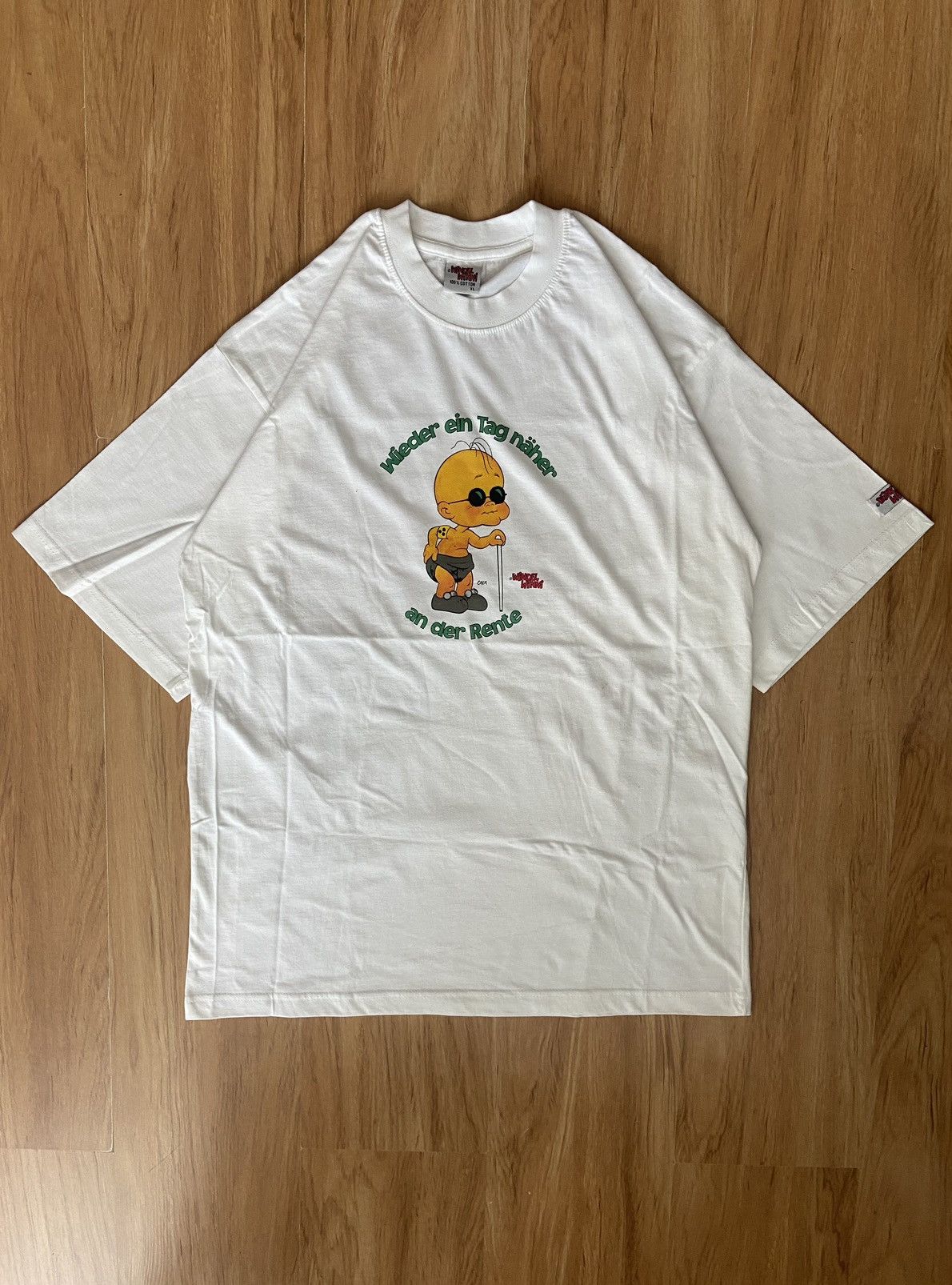 Other Vintage German T-Shirt “Wieder ein Tag näher an der Rente” Size US XL / EU 56 / 4 - 1 Thumbnail