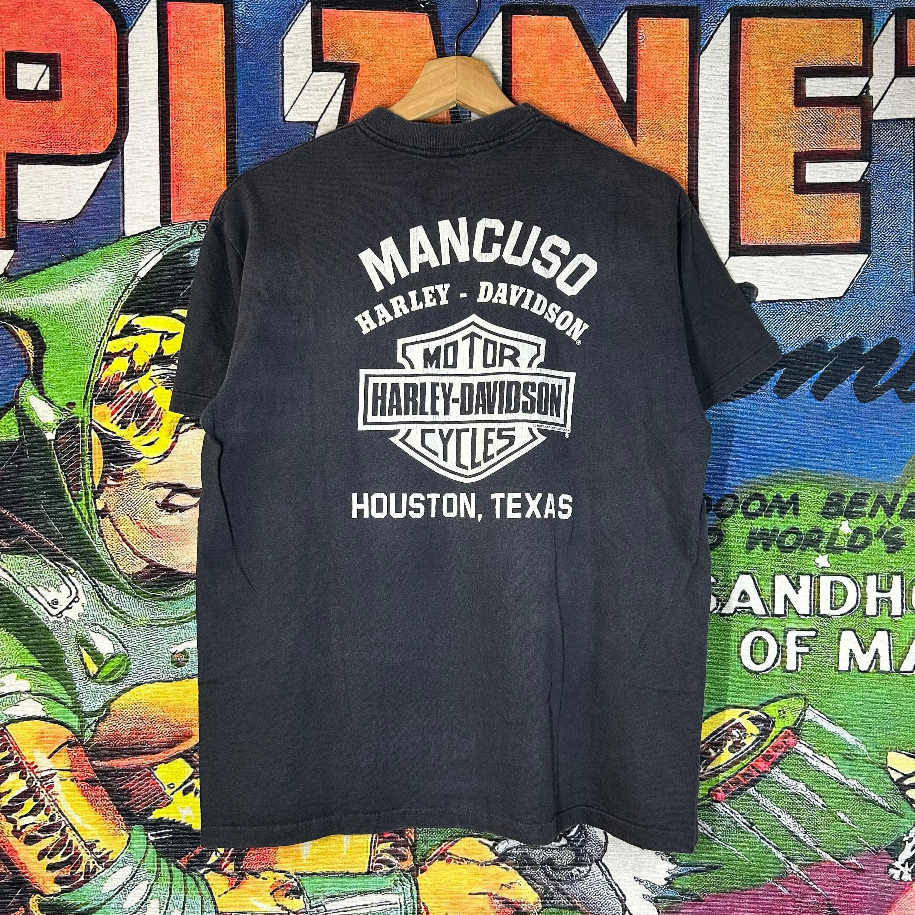 Harley Davidson Vintage 90s Harley Davidson Bald Eagle Tee Size Medium Size US M / EU 48-50 / 2 - 2 Thumbnail