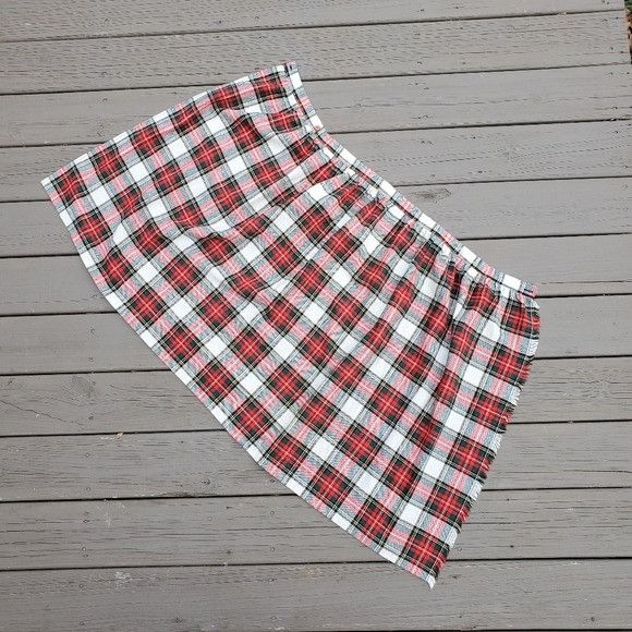 Designer × Vintage Vintage 90s y2k School Girl Wool Kilt Tartan Plaid Skirt Size 26" / US 2 / IT 38 - 5 Thumbnail