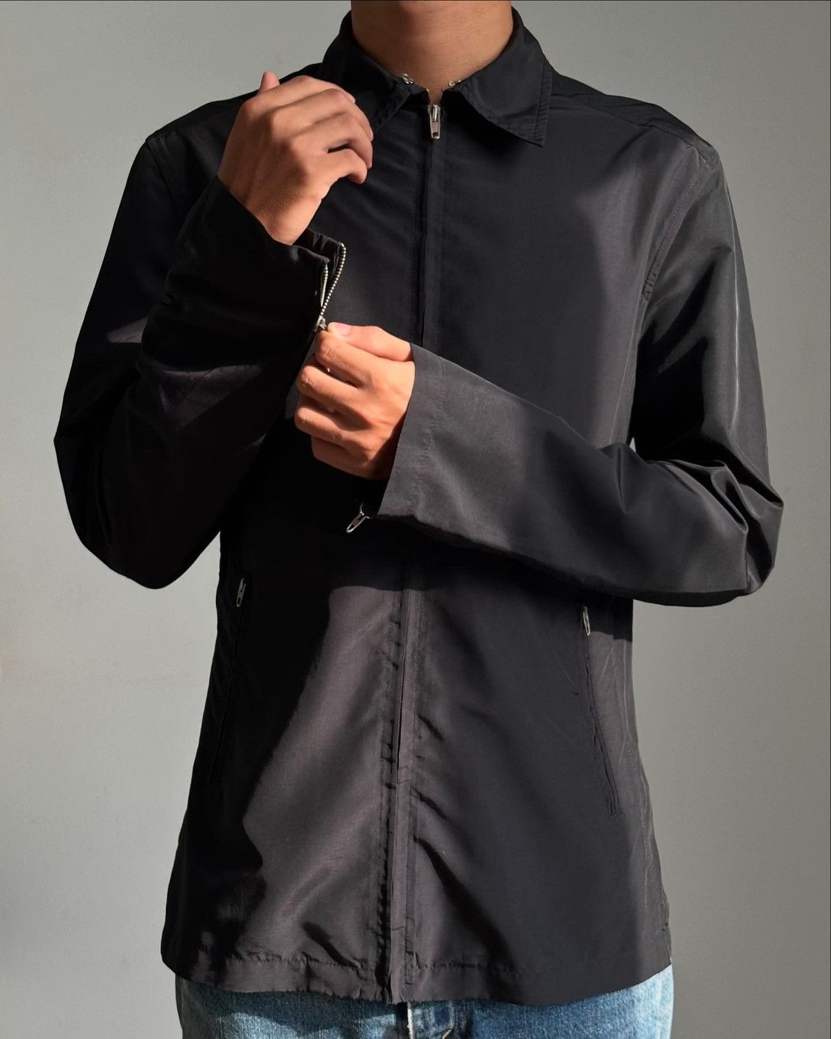 Vintage 1990s IN ITALIAN MINIMALIST ZIP UP JACKET Size US M / EU 48-50 / 2 - 1 Thumbnail