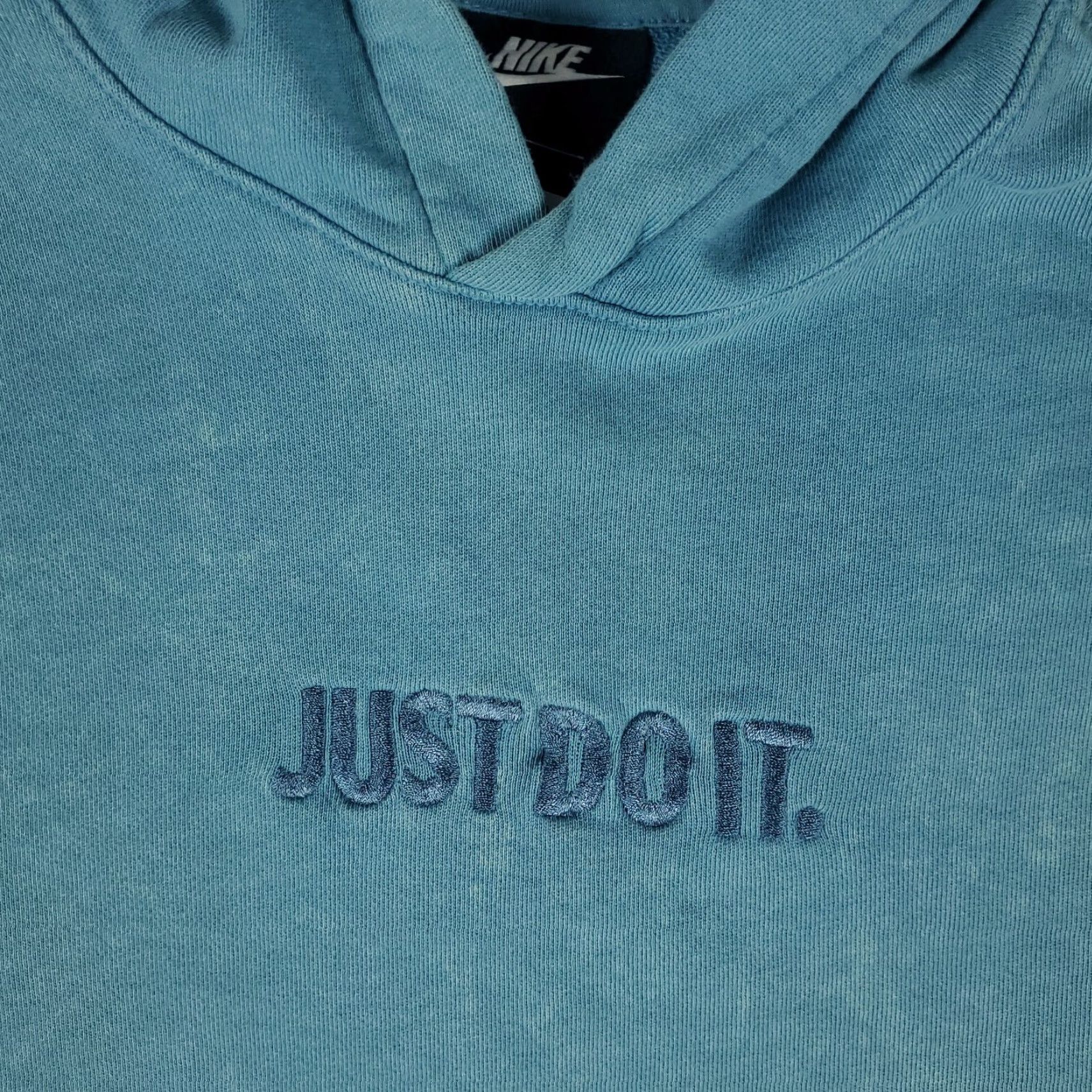 Nike Nike Sweater Mens Size Medium Blue Washed Swoosh Hoodie Pullover Sweatshirt Size US M / EU 48-50 / 2 - 3 Thumbnail