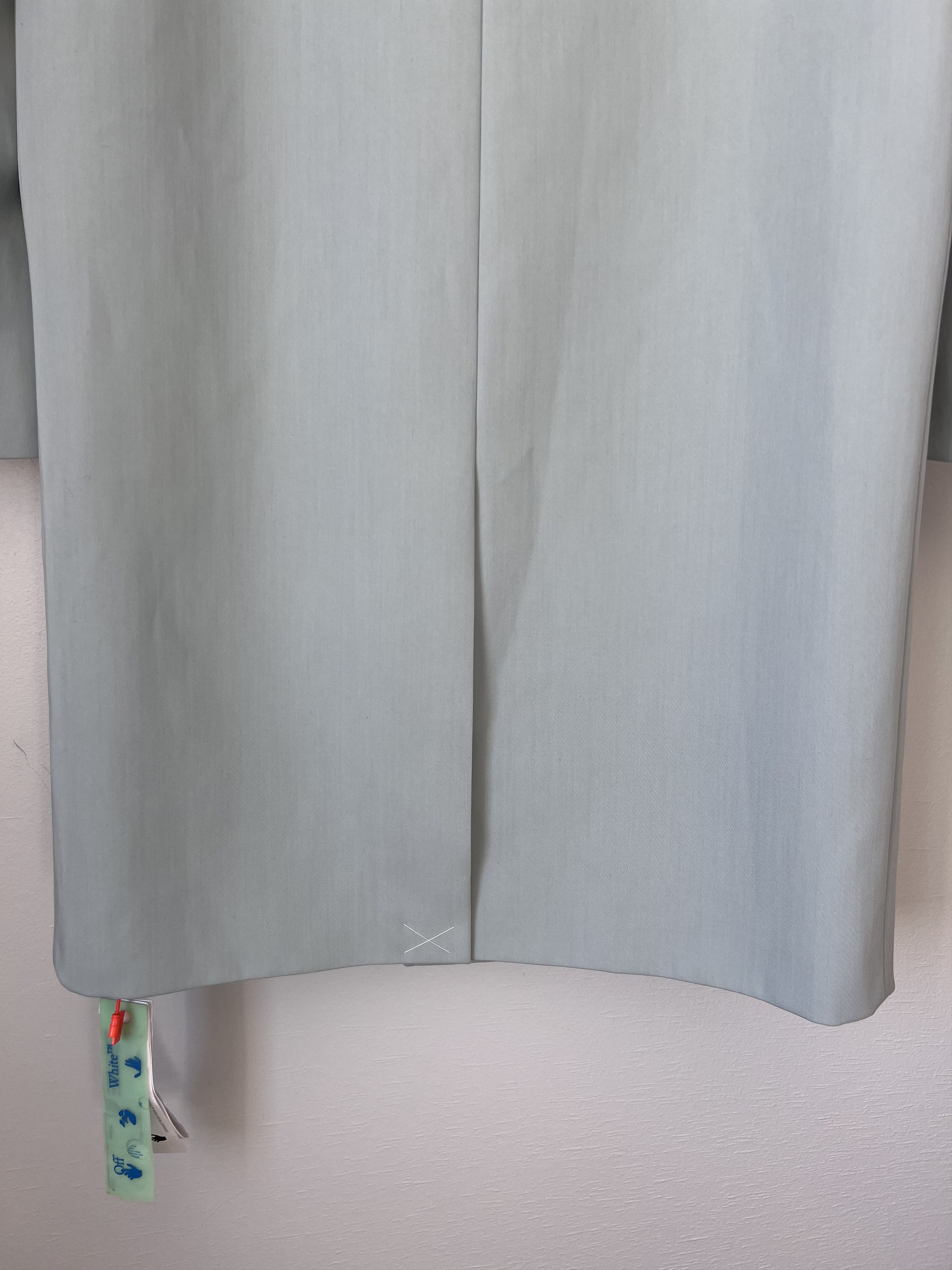 Off-White Off White Embroidered Double Wool Skate Zip Coat in Blue Size US M / EU 48-50 / 2 - 8 Thumbnail