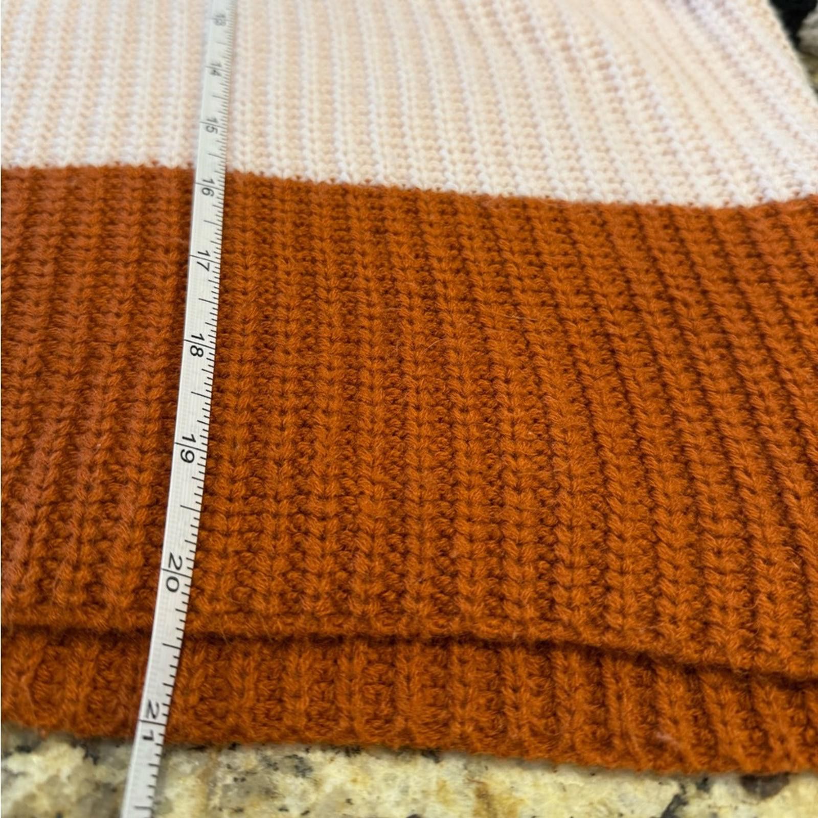 Other C+D+M roomy striped knit sweater white pink rust black SZ SM Size S / US 4 / IT 40 - 8 Thumbnail