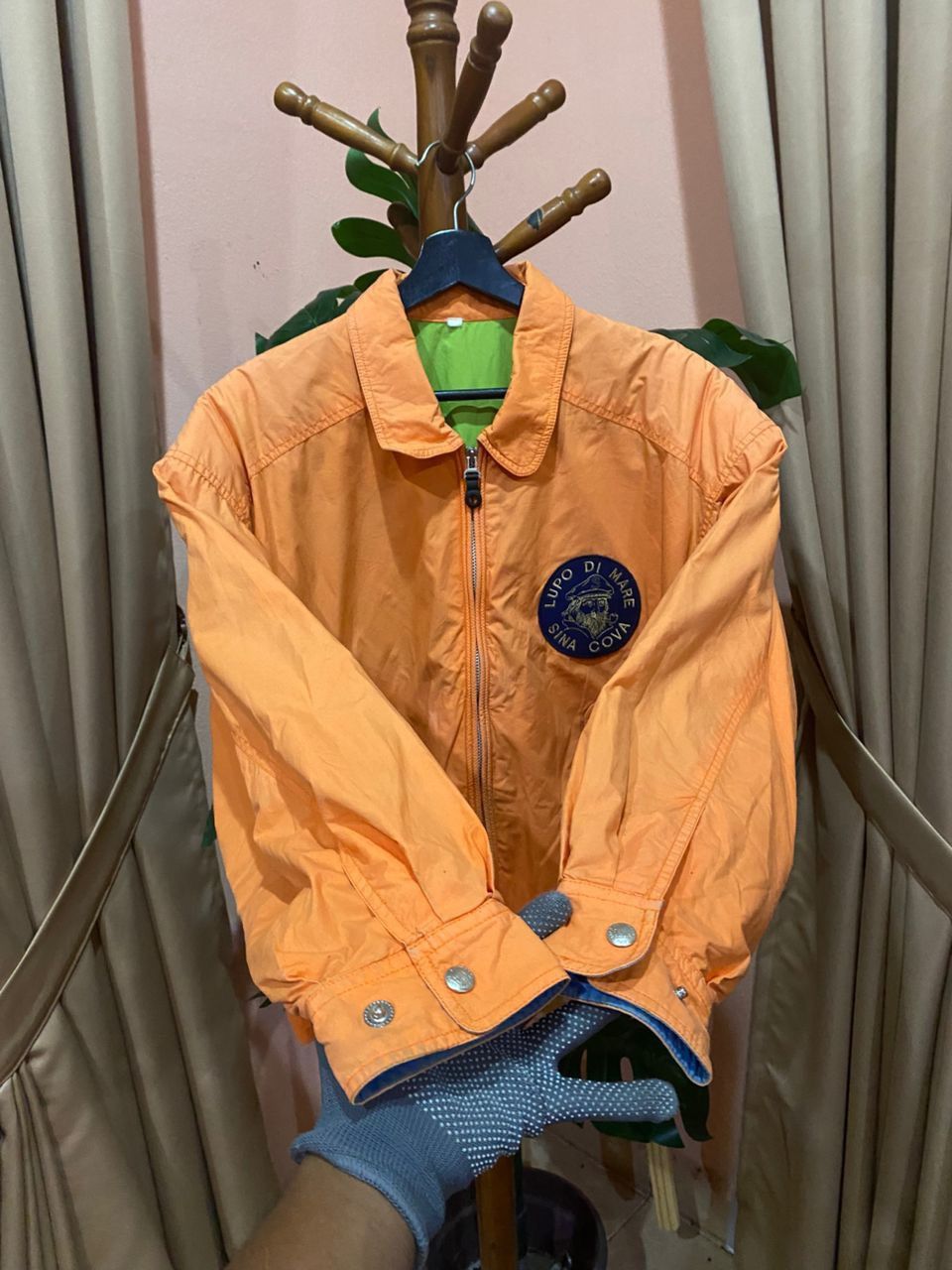Japanese Brand VINTAGE 90S LUPO DI MARE SINA COVA BOMBER JACKET Size US M / EU 48-50 / 2 - 5 Thumbnail