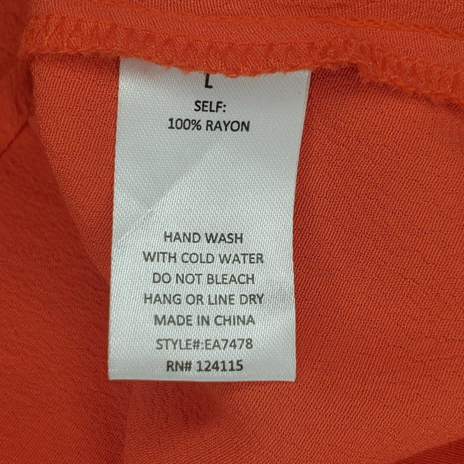 Nordstrom Elodie Orange Tank Top Large Size L / US 10 / IT 46 - 7 Thumbnail