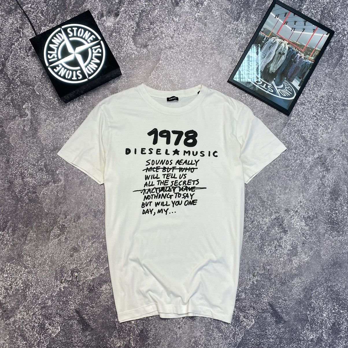 Diesel Designer Diesel Music Big graphic logo luxury tee Size US L / EU 52-54 / 3 - 2 Thumbnail