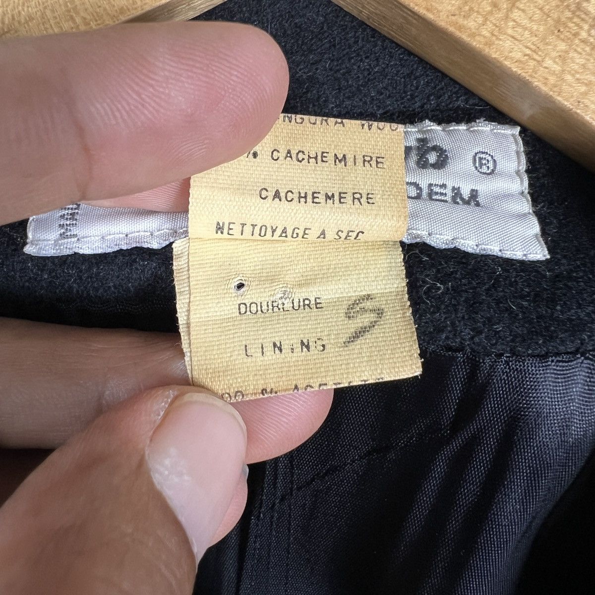 Vintage Irene Van Ryb Pour Idem Paris Wool Cashmere Jacket