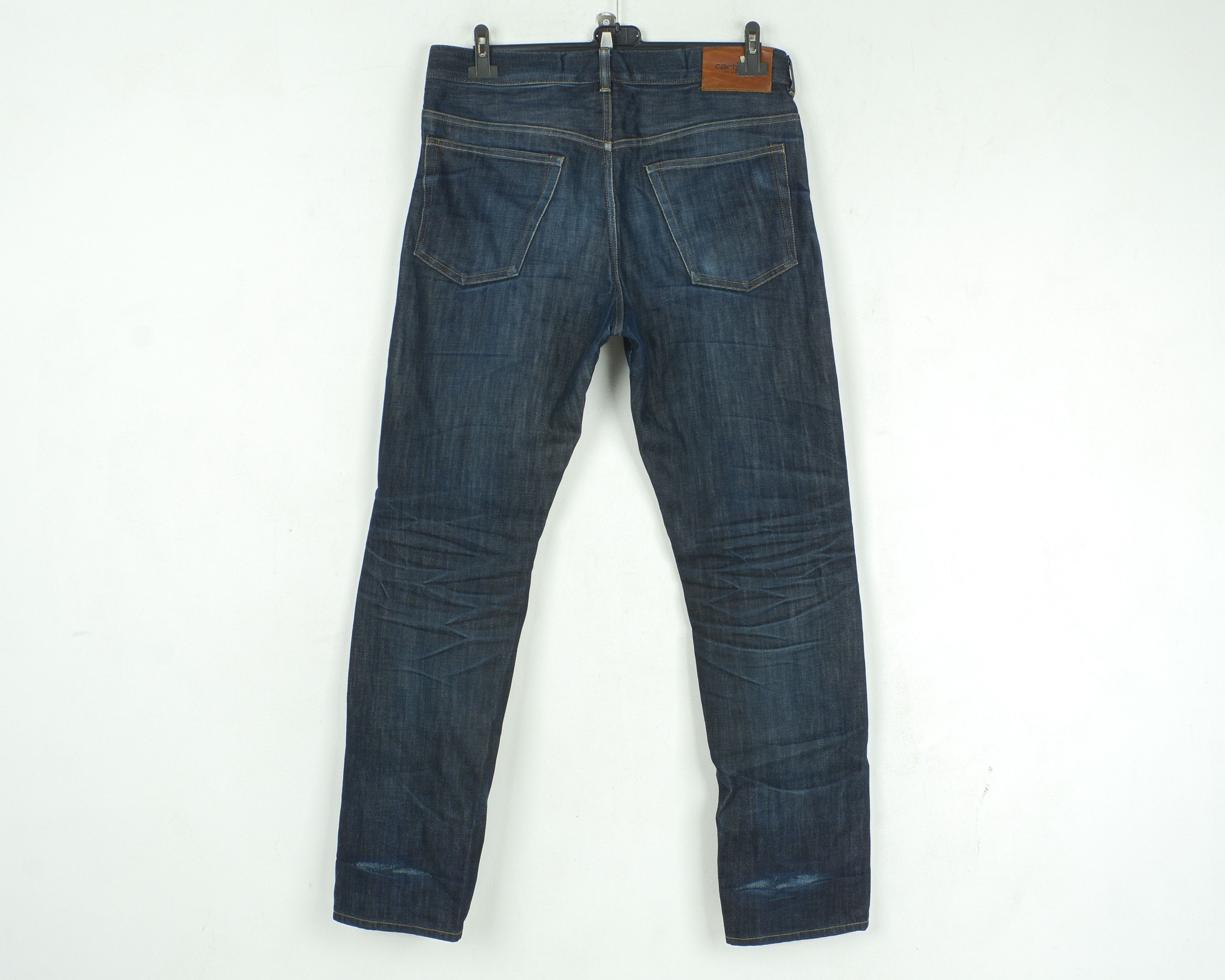 Carhartt × Carhartt Wip Leyton Pant Selvedge Vtg W32 L32 Reg Straight Jeans Denim Size US 32 / EU 48 - 4 Thumbnail