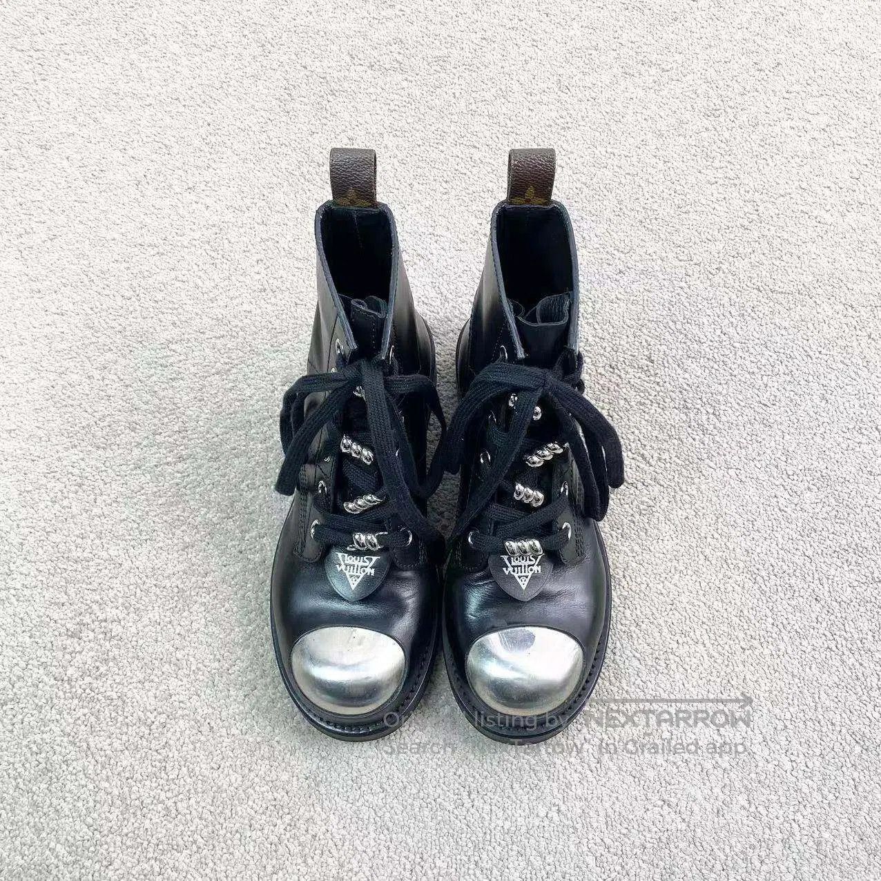 Louis Vuitton Louis Vuitton Round-toed booties with presbyoped heels| Size US 6.5 / IT 36.5 - 2 Thumbnail