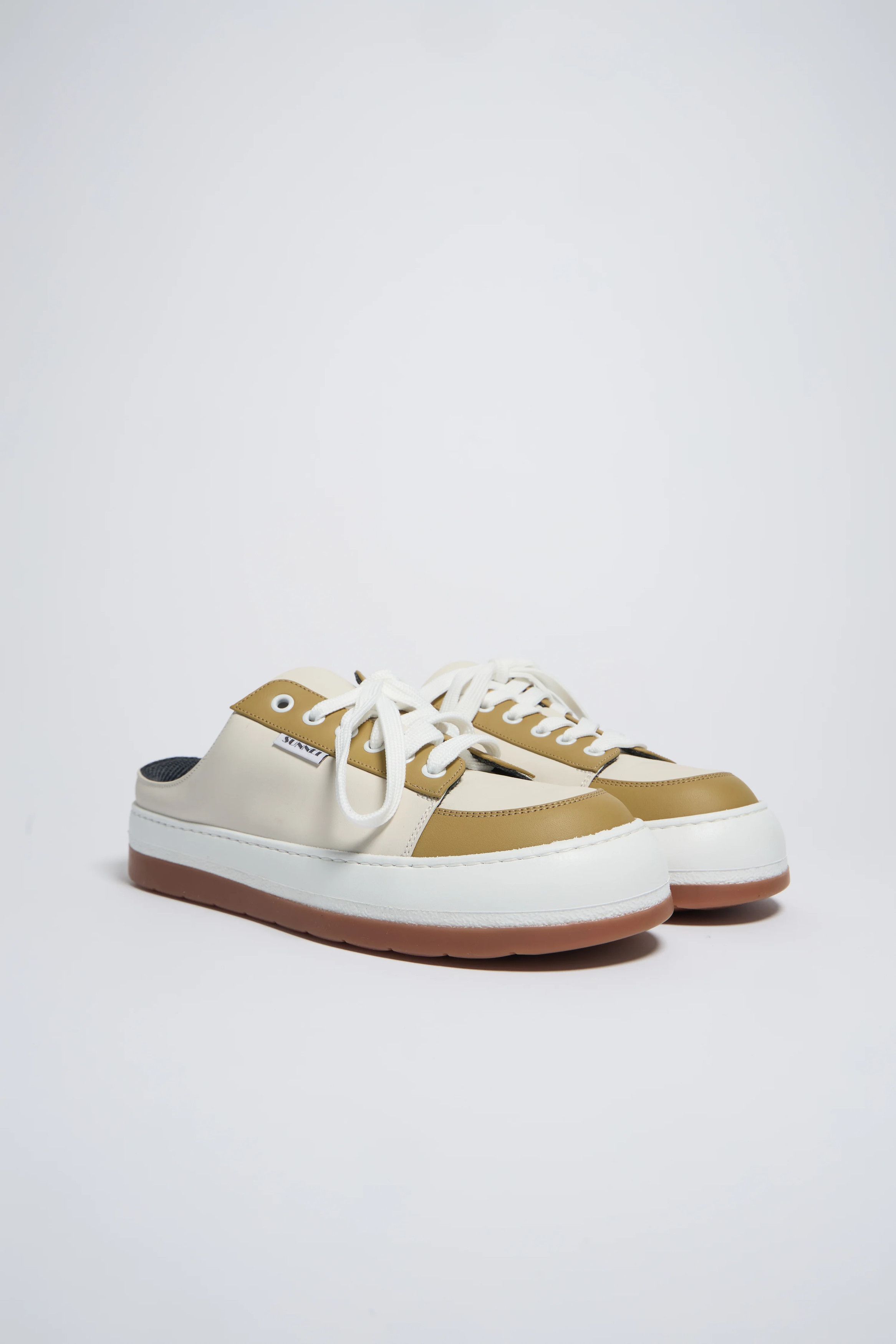 Sunnei o1mle1025 Unisex Dreamy Leather Sabot Mules in Multicolor Size US 5.5 / EU 38 - 2 Thumbnail