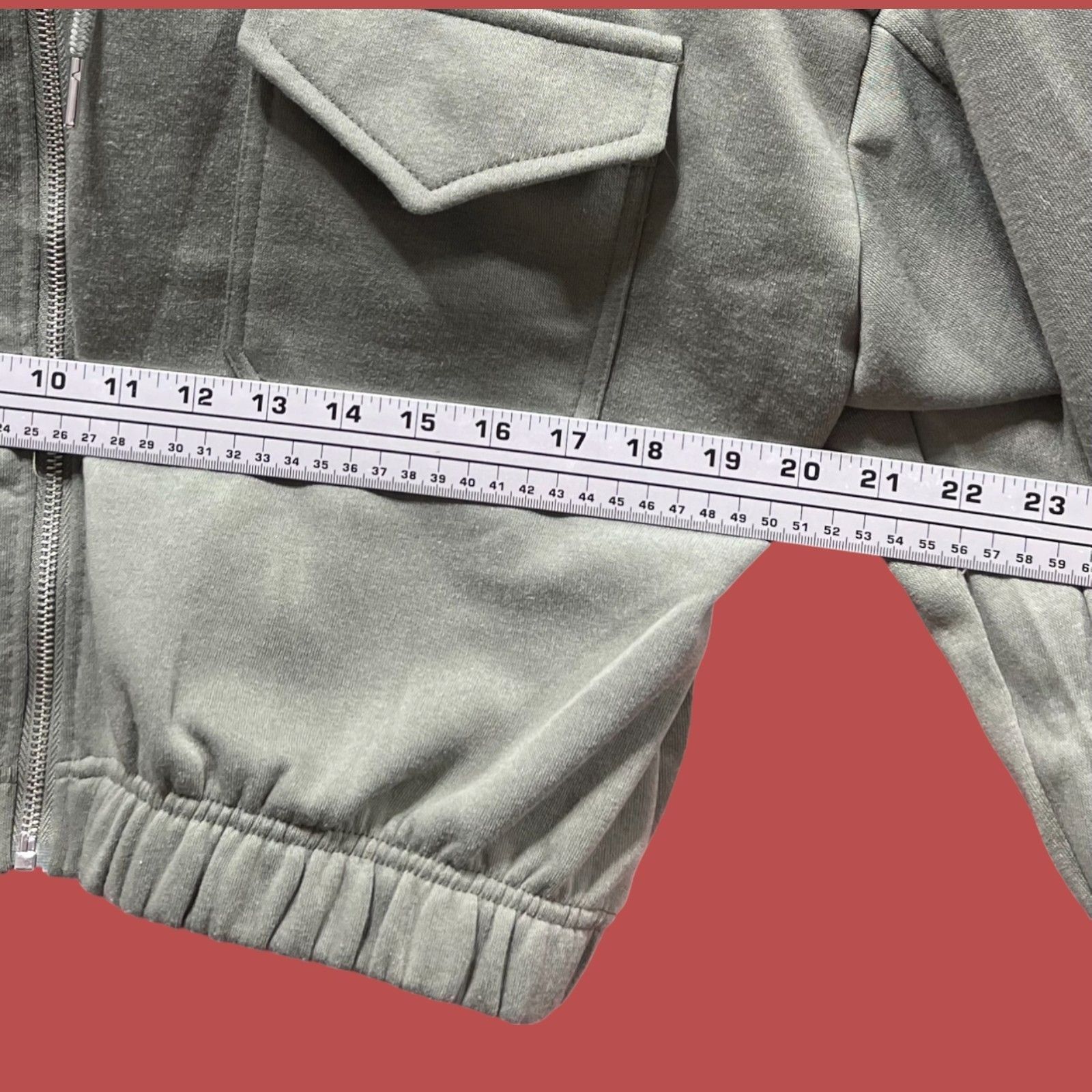 Other Love Mood - Women's Long Sleeve Hooded Sweatshirt - Olive Gr Size L / US 10 / IT 46 - 3 Thumbnail