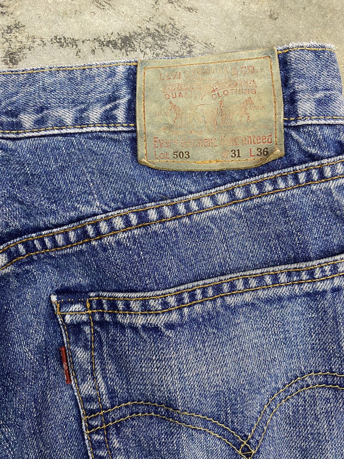 Levi's × Levi's Vintage Clothing × Vintage levis selvedge 503 jeans pant vintage Size US 31 - 7 Thumbnail