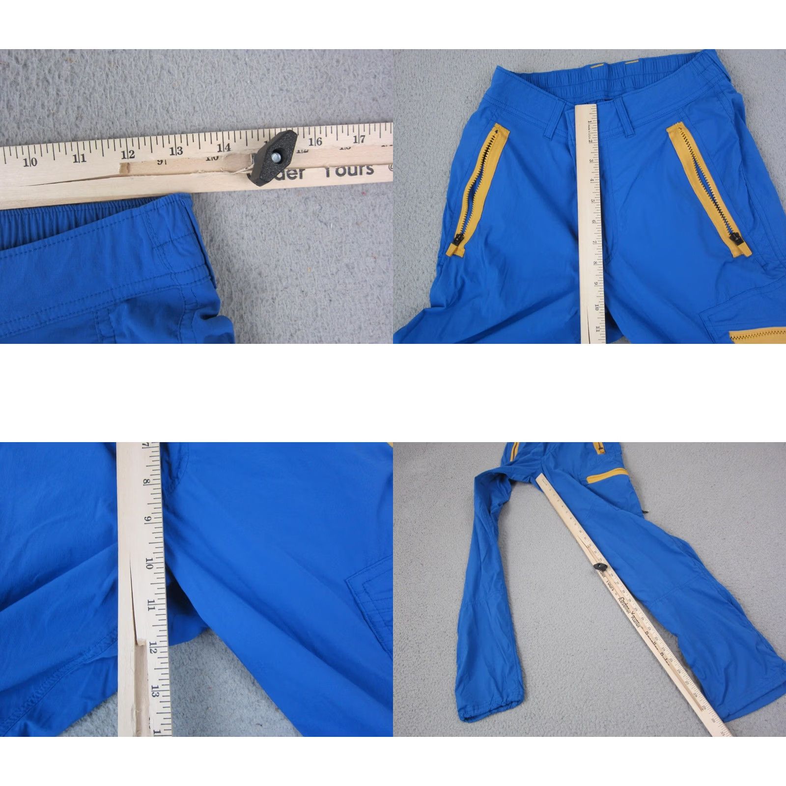 Vintage REI Pants Mens 28x32 Blue Nylon Spandex Cargo Pocket Straight Leg Ankle Regular Fit Vintage: No Size US 28 / EU 44 - 8 Thumbnail