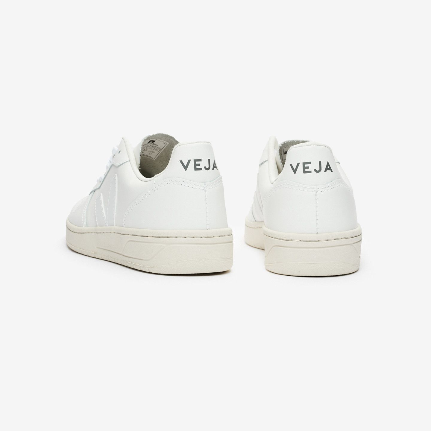 Veja o1s22i1n0924 V-10 Leather Sneakers in White Size US 10 / IT 40 - 4 Thumbnail