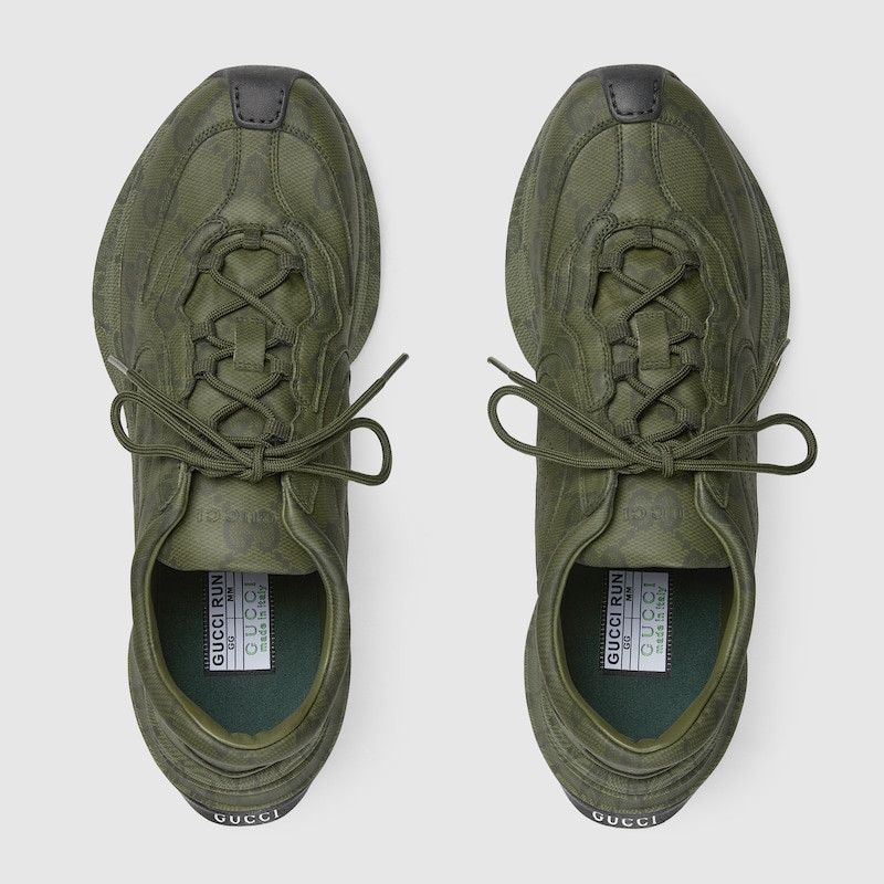Gucci o1mt1gz0225 GG Run Sneakers in Green Size US 9 / EU 42 - 3 Thumbnail