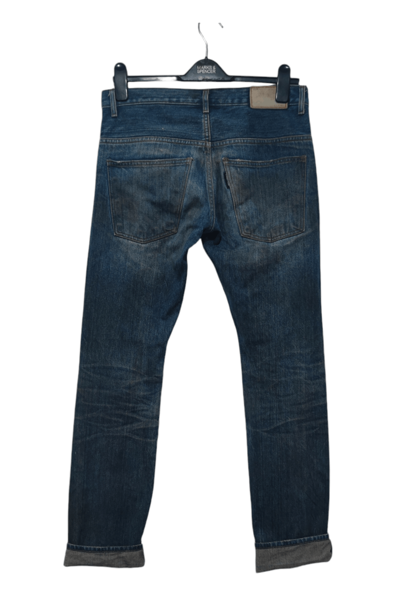 If Six Was Nine × Jean × Le Grande Bleu (L.G.B.) Selfedge jeans Number of day Distresed Size US 30 / EU 46 - 2 Thumbnail