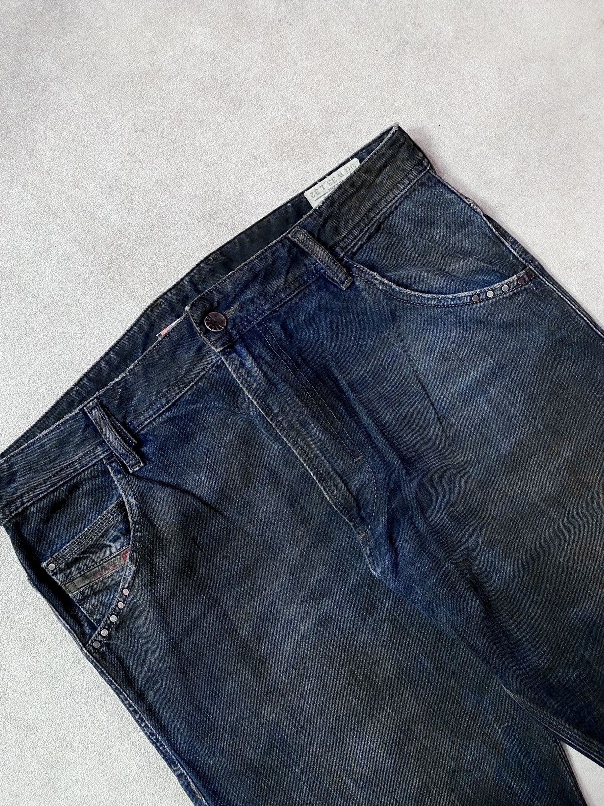Diesel RARE Diesel Krooley Denim Regular Slim Carrot Size US 33 - 12 Thumbnail