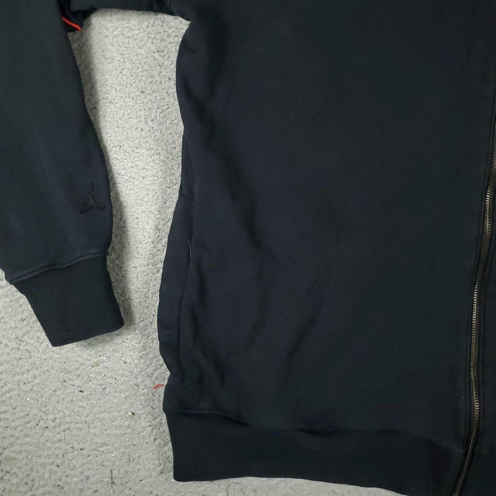 Jordan Brand Jordan Hoodie Mens XL Black Jumpman Full Zip Up Sweatshirt Size US XL / EU 56 / 4 - 3 Thumbnail