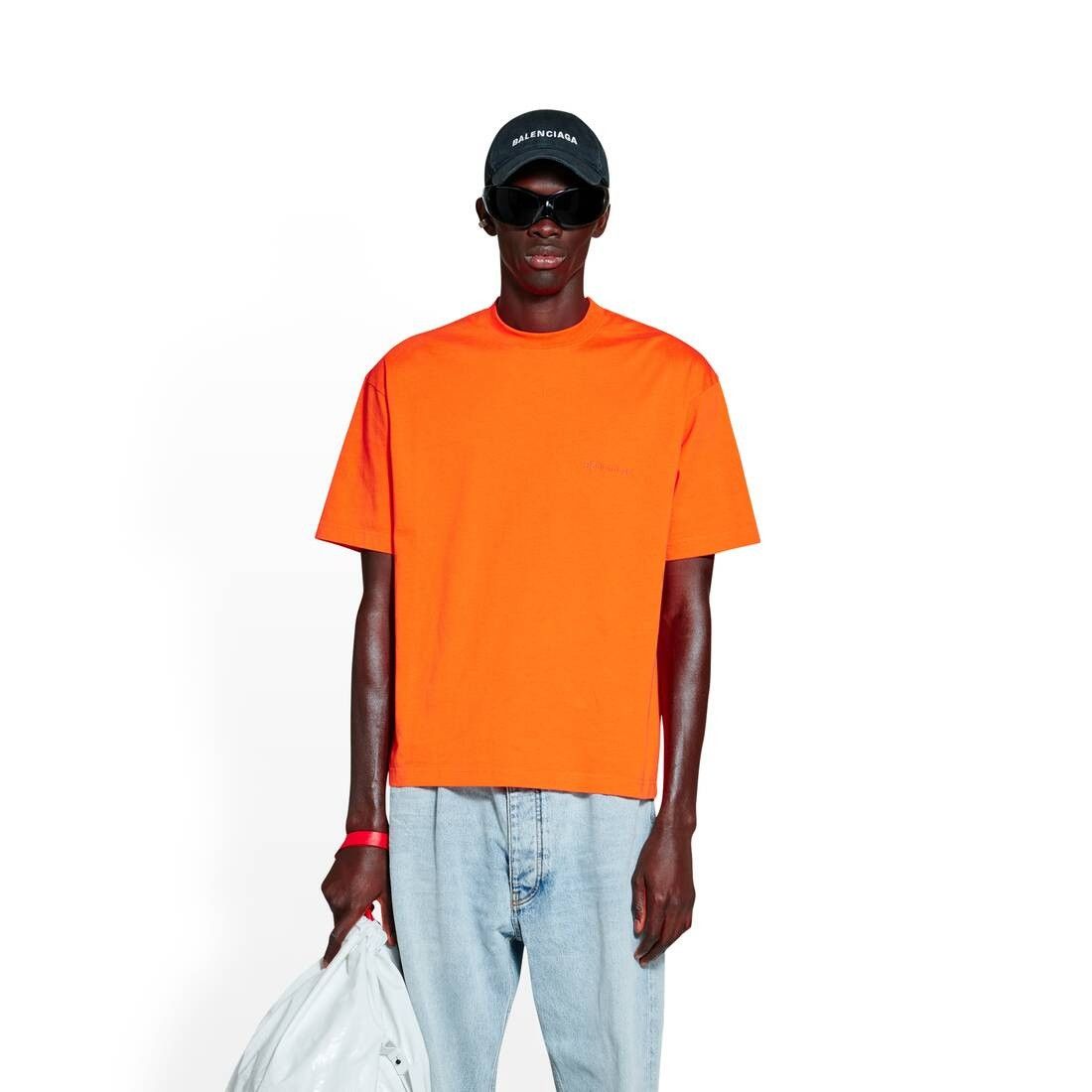 Balenciaga o1mt1gz0724 BB Corp T-Shirt Medium Fit in Orange Size US S / EU 44-46 / 1 - 5 Thumbnail