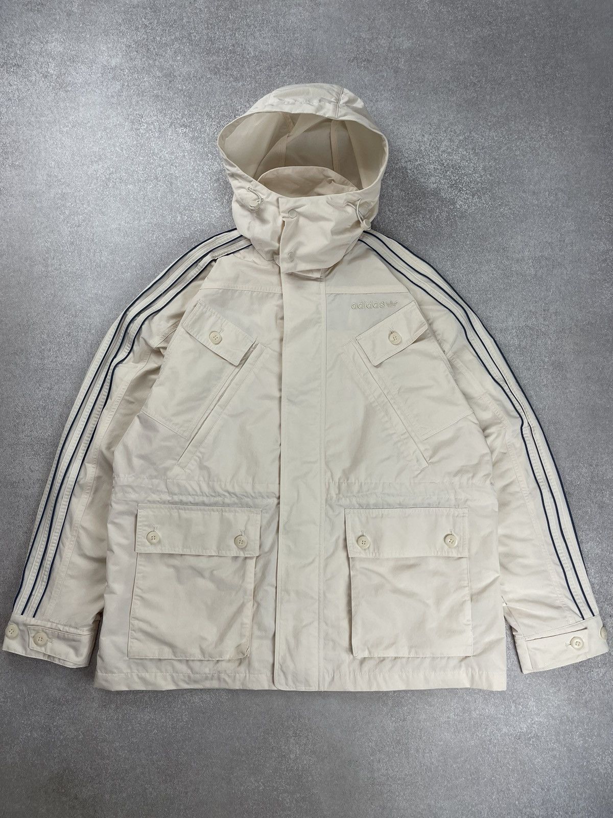 Adidas Adidas Windbreaker Jacket White Men’s Size M Size US M / EU 48-50 / 2 - 2 Thumbnail