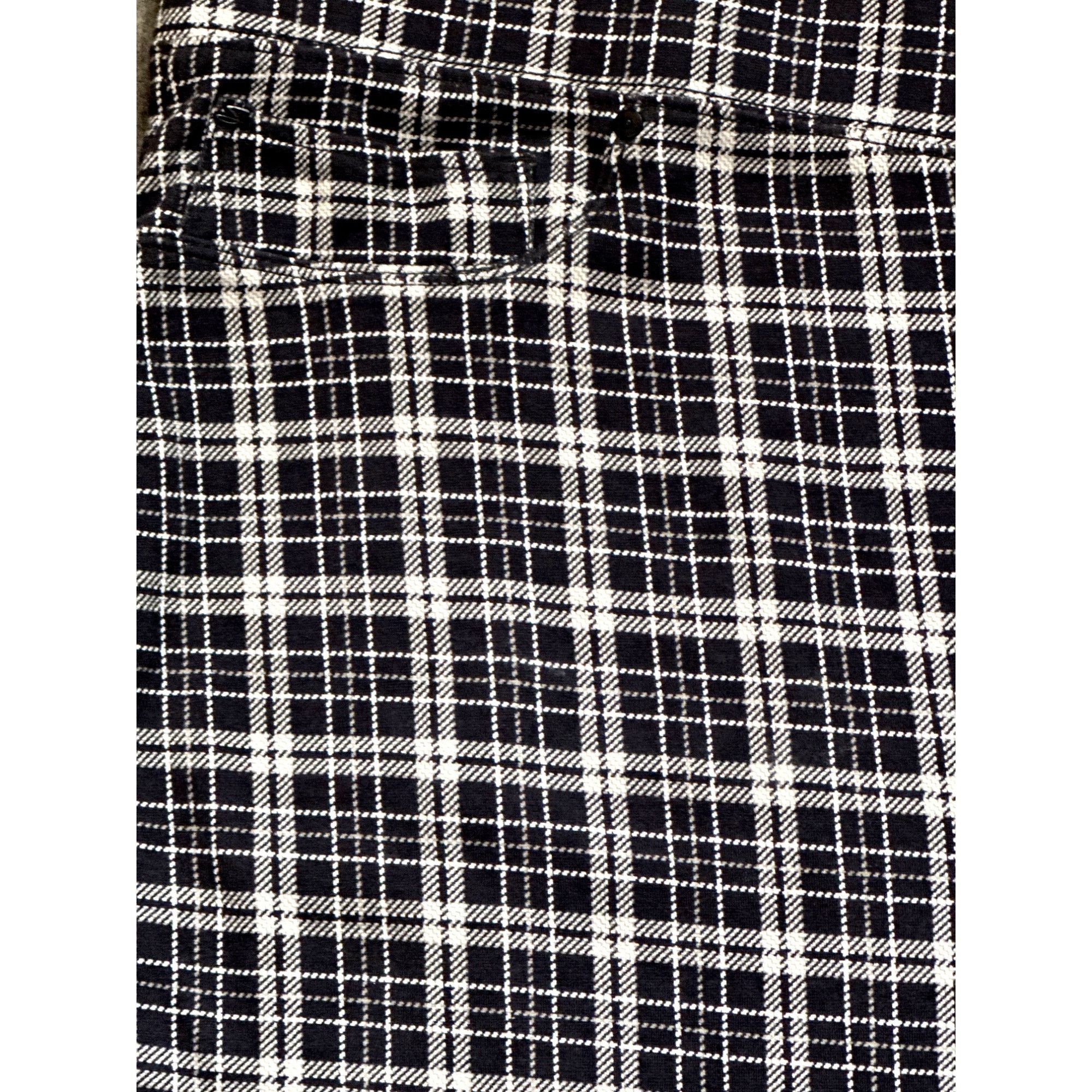 Seven 7 Seven7 Super Comfy Versatile Plaid Navy White Pull On Leggin Size 34" / US 12 / IT 48 - 2 Thumbnail