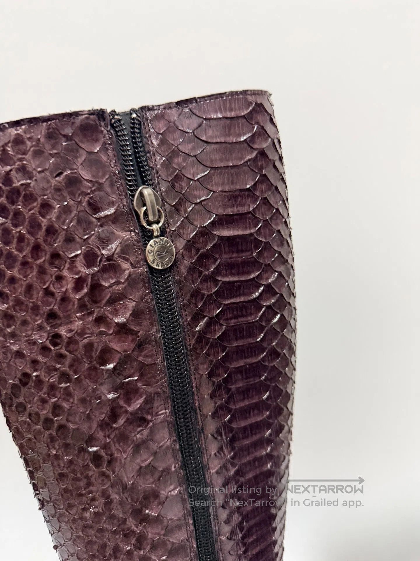 Other GIANNI BRAVO Italian Snake Skin Boots. Size US 5.5 / IT 35.5 - 3 Thumbnail