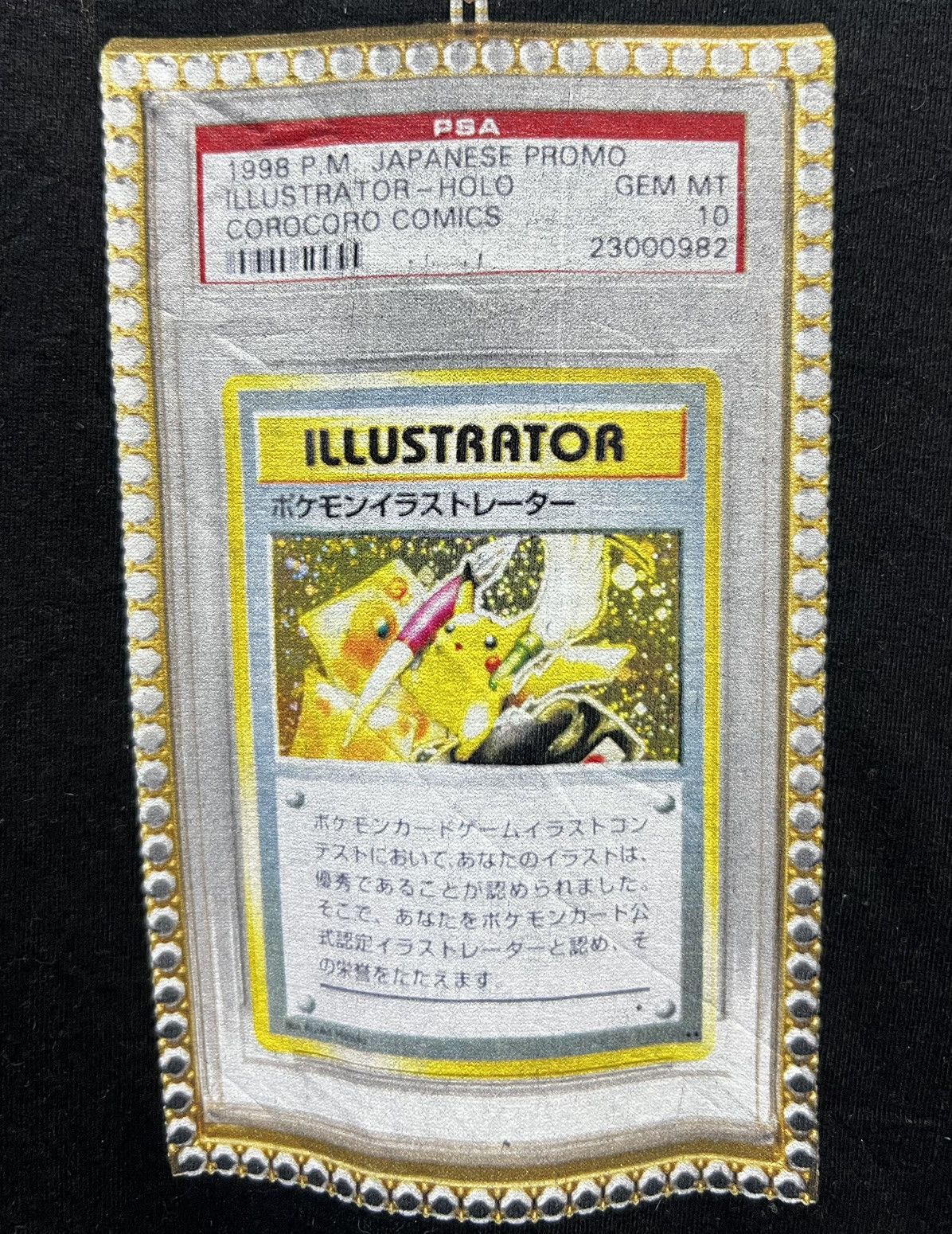 Gildan × Pokemon GILDAN 1998 P.M. JAPANESE PROMO ILLUSTRATOR-HOLO PSA 10 SHIRT Size US XL / EU 56 / 4 - 4 Thumbnail