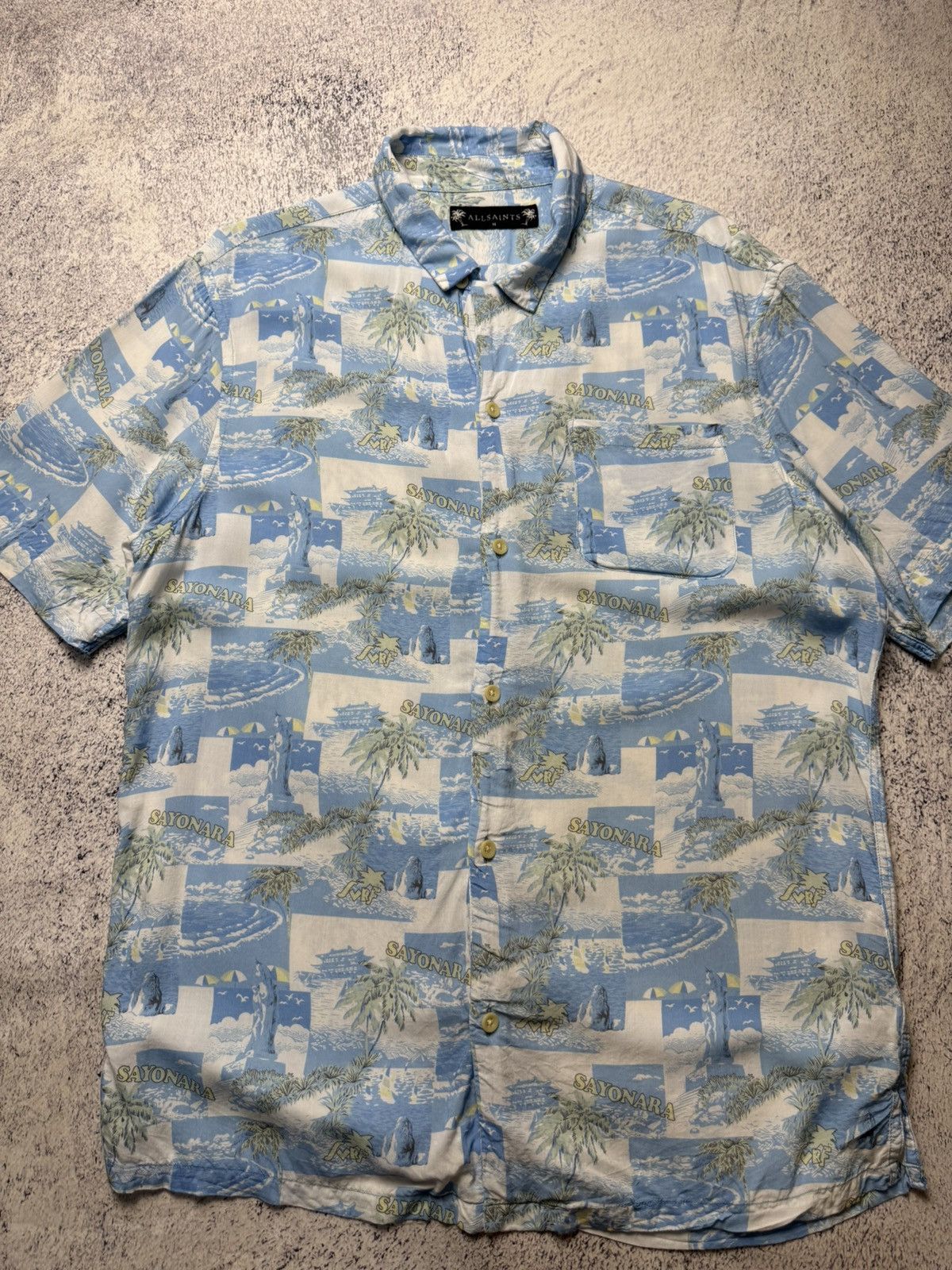 Allsaints Vintage Allsaints Viscose Y2K Hawaii Shirt Size US M / EU 48-50 / 2 - 5 Thumbnail
