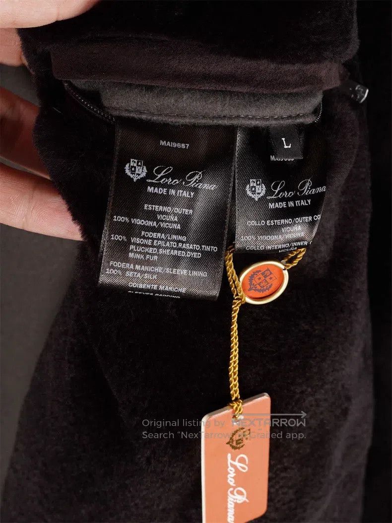 Loro Piana Loro Piana 100% Lama Wool + Mink Fur Lining Jacket Size US L / EU 52-54 / 3 - 8 Thumbnail
