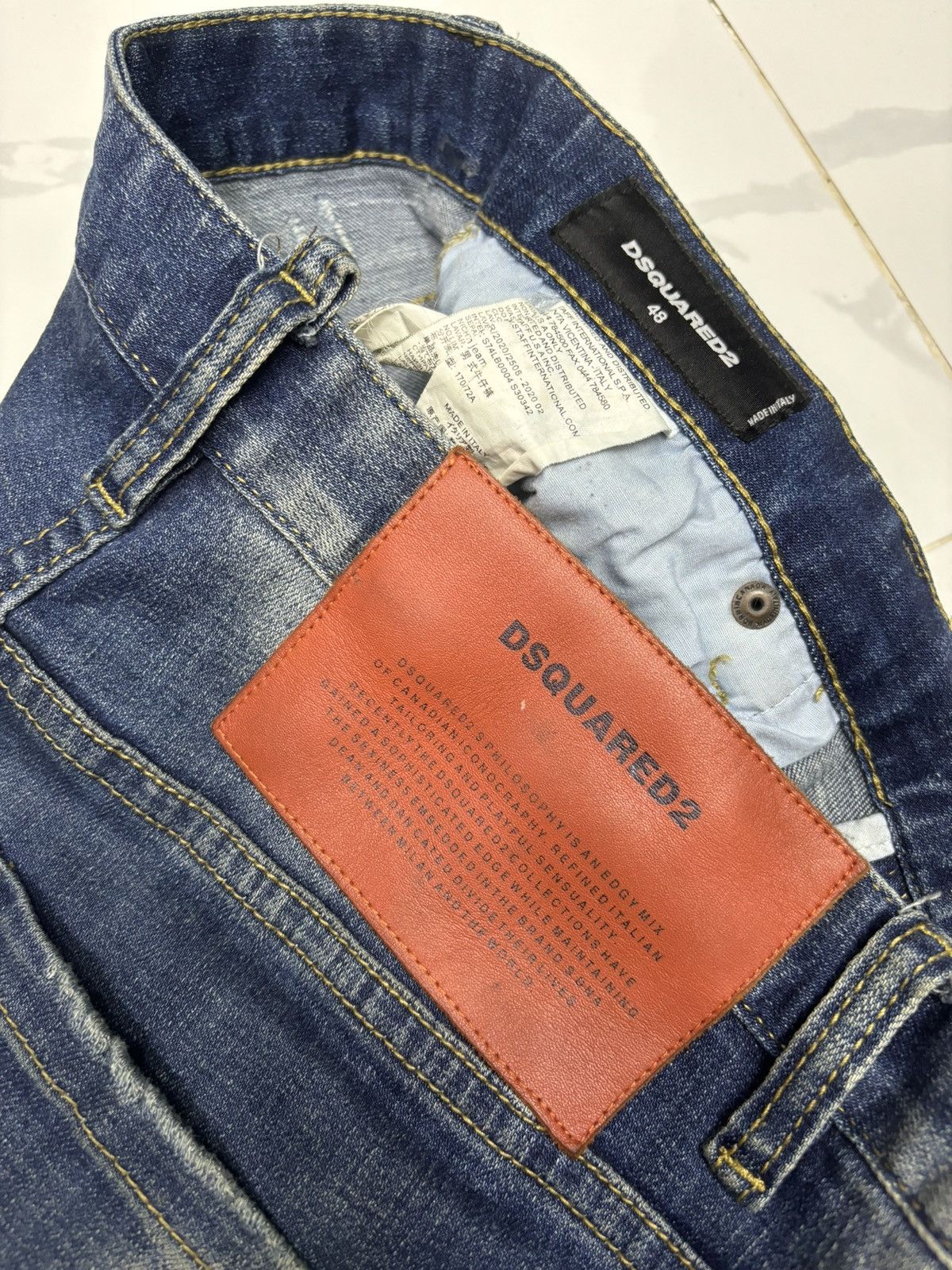Dsquared2 🔥DSQUARED2 Italy Painter Distressed Denim Jeans Size US 34 / EU 50 - 11 Thumbnail