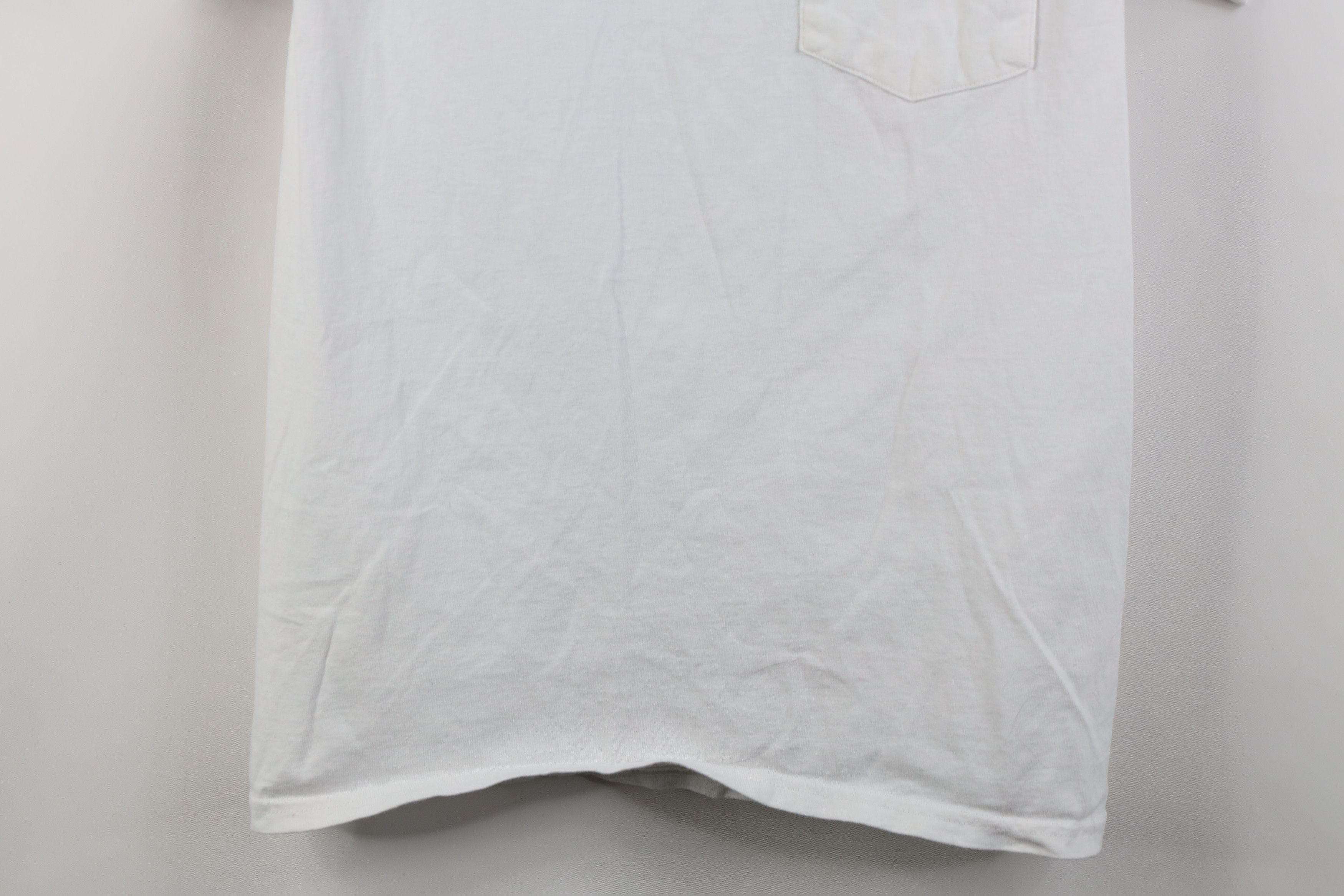 Hanes Vintage 90s Y2K Hanes Heavyweight Pocket T-Shirt White Size US S / EU 44-46 / 1 - 3 Thumbnail