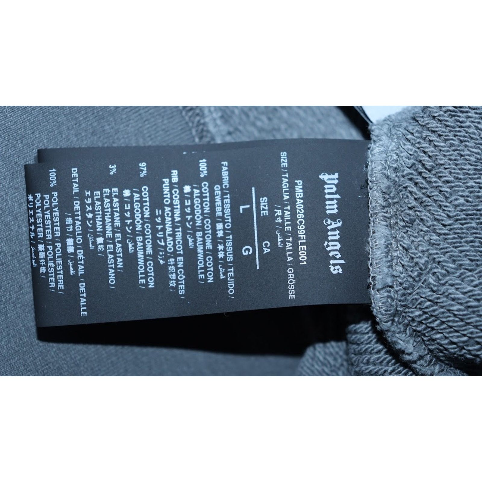 Palm Angels o1rshd1 GD Curved Logo Crew Crewneck in Black/White Size US M / EU 48-50 / 2 - 8 Thumbnail