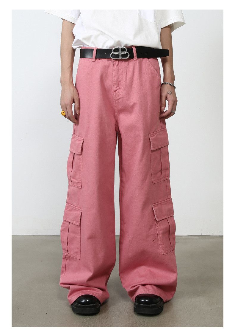 Japanese Brand × Jean Japanese retro high street straight wide-leg work trousers Size US 32 / EU 48 - 1 Thumbnail