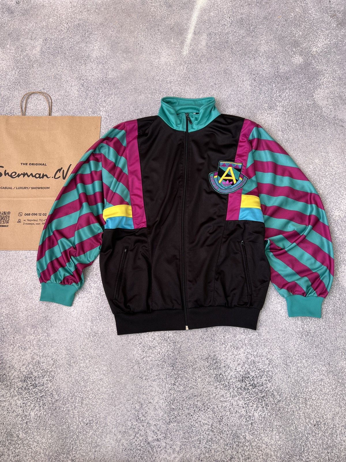Adidas × Vintage Vintage Adidas Champion 90-s style zip sweatshirt Size US L / EU 52-54 / 3 - 1 Thumbnail