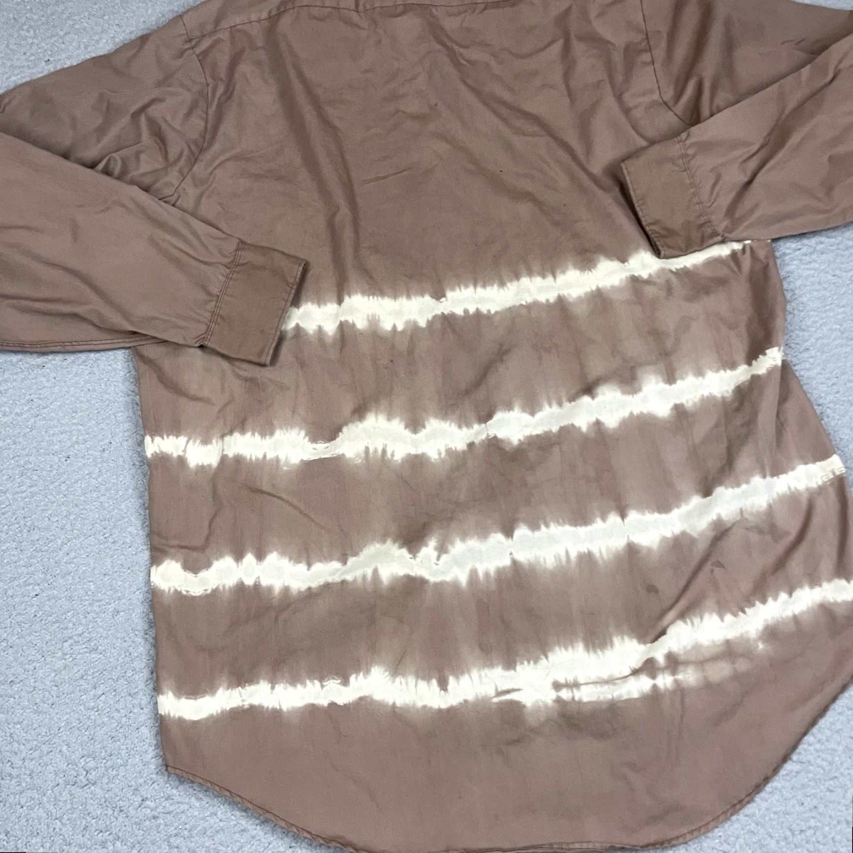 Vintage VINTAGE Pilgrim Shirt Adult XL Brown Sears Dyed Distressed Button Faded Cotton Western Rockabilly Long Sleeve 1961 Mens/Unisex Size US XL / EU 56 / 4 - 7 Thumbnail