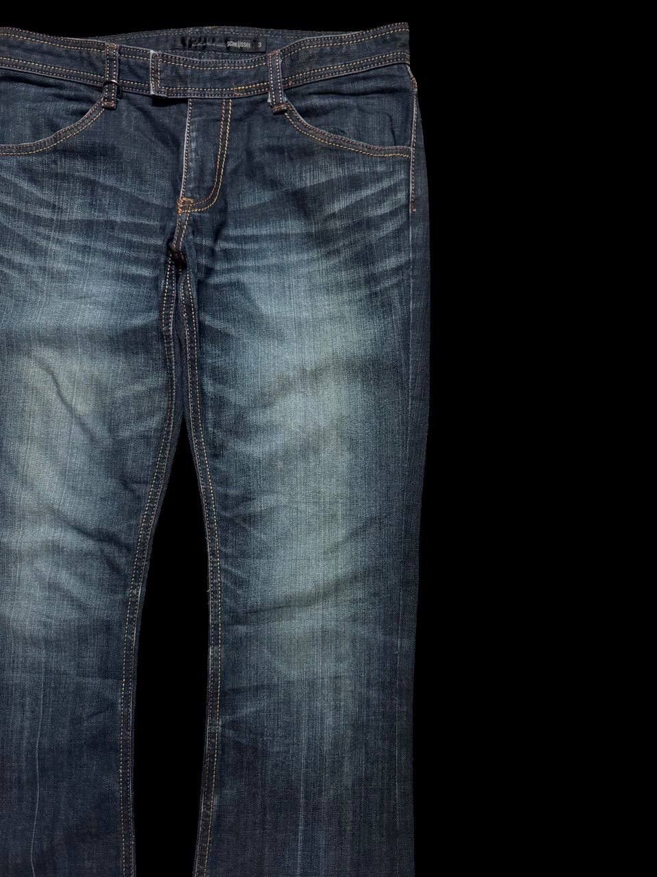 Vintage FLARE Vintage Schlussel Mudwash Distressed Bootcut Sick Jean Size US 31 - 4 Thumbnail