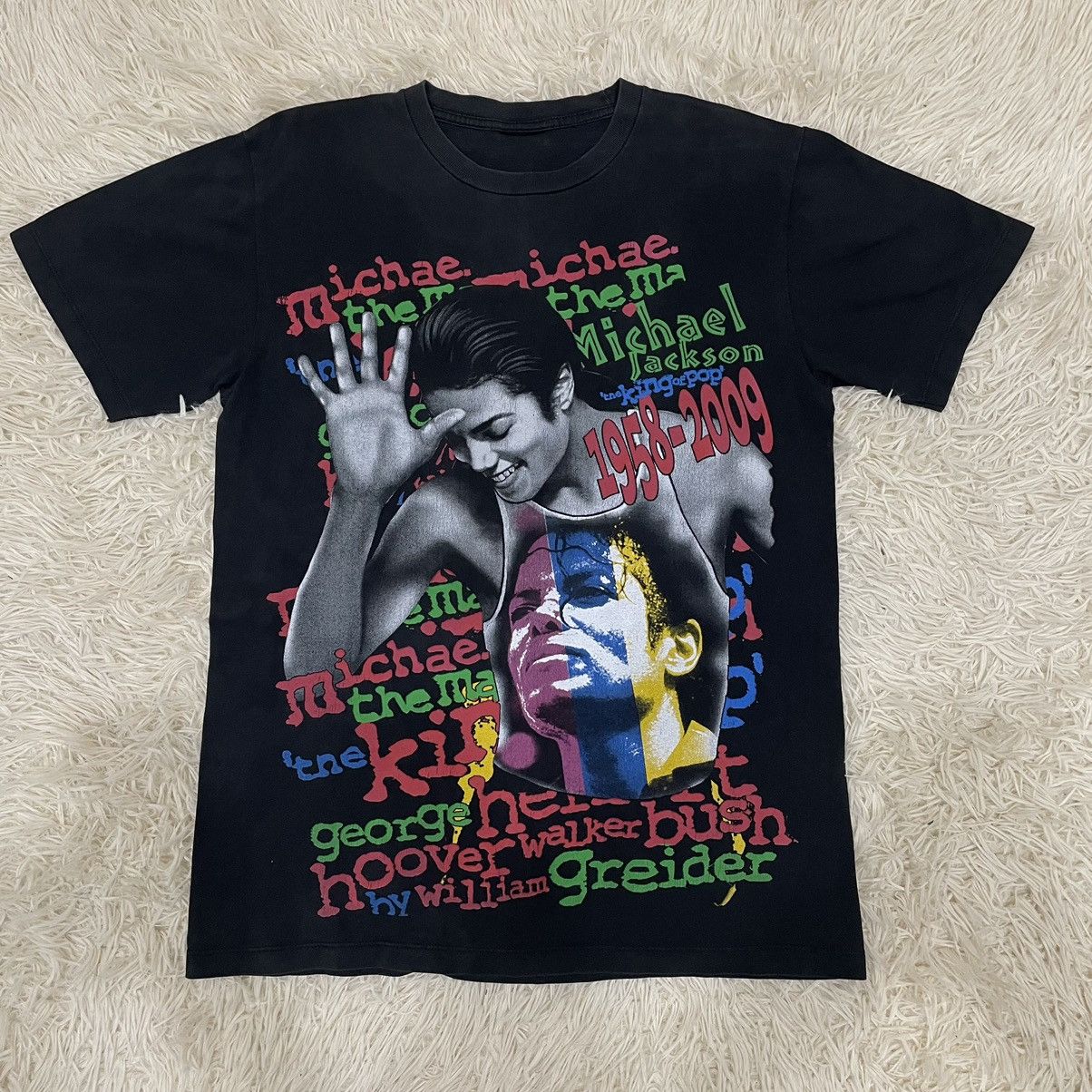 Band Tees Final Drop‼️ Vintage Y2K Micheal Jackson Full Print Size US M / EU 48-50 / 2 - 1 Thumbnail