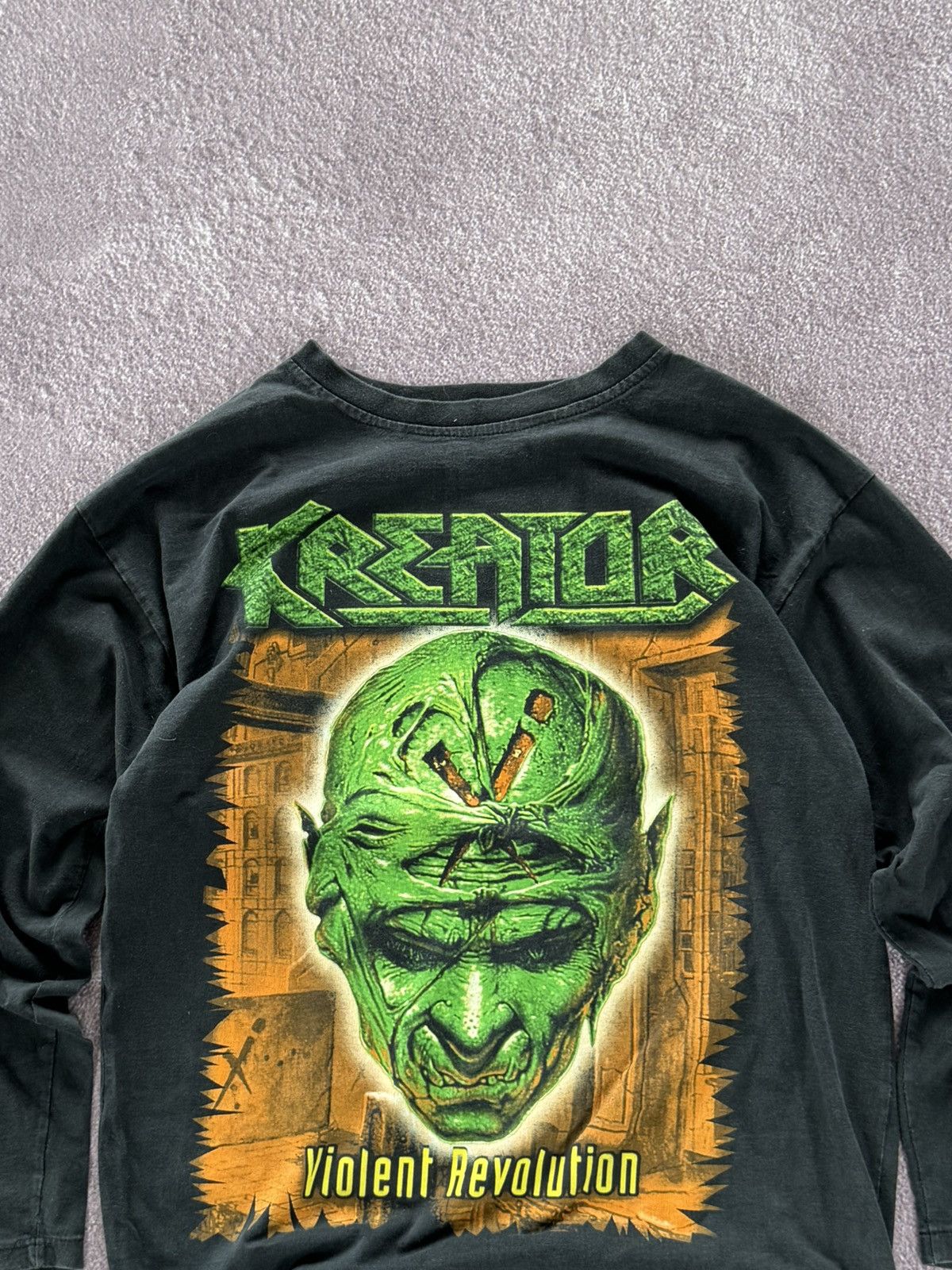 Band Tees Vintage 1990’s Kreator Trashed Design Faded Band T-shirt Size US M / EU 48-50 / 2 - 3 Thumbnail