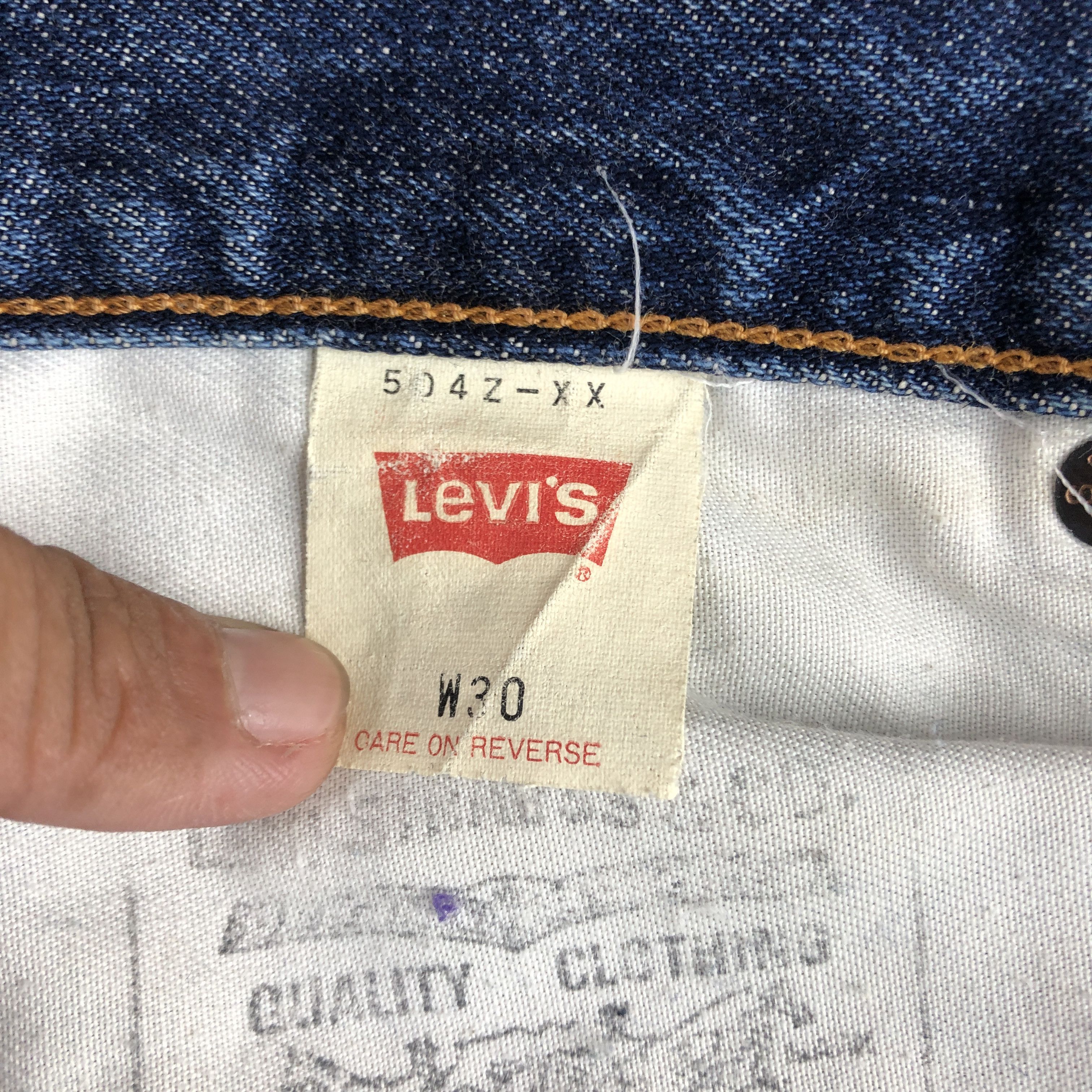 Levi's × Vintage Vintage Levis 504z Selvedge Jeans Faded Ripped Denim Size 28" / US 6 / IT 42 - 12 Thumbnail