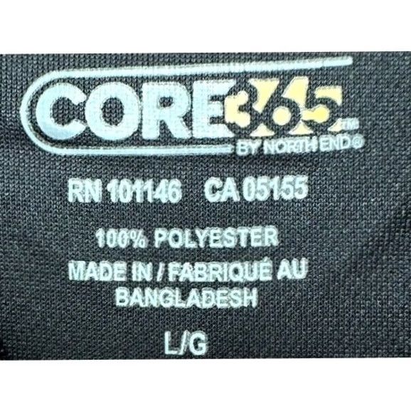 Vintage Core365 By North End Polo Golf Rugby Athletic Mens Large Black Shirt Size US L / EU 52-54 / 3 - 4 Thumbnail