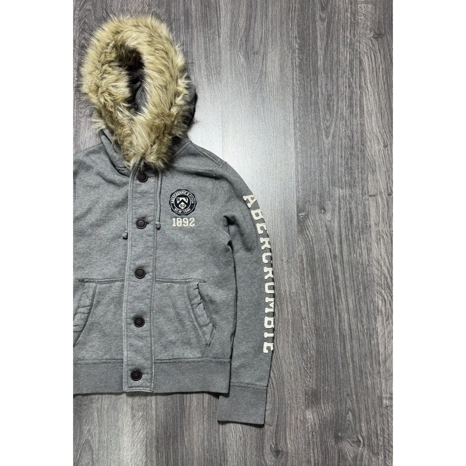 Abercrombie & Fitch Y2K Vintage Abercrombie Fitch Full Fur Hoodie Ifsixwasnine Size US S / EU 44-46 / 1 - 2 Thumbnail