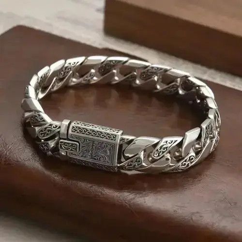 Japanese Brand × Jewelry Eternal Vine Cuban Chain Domineering Thick Bracelet Size ONE SIZE - 3 Thumbnail